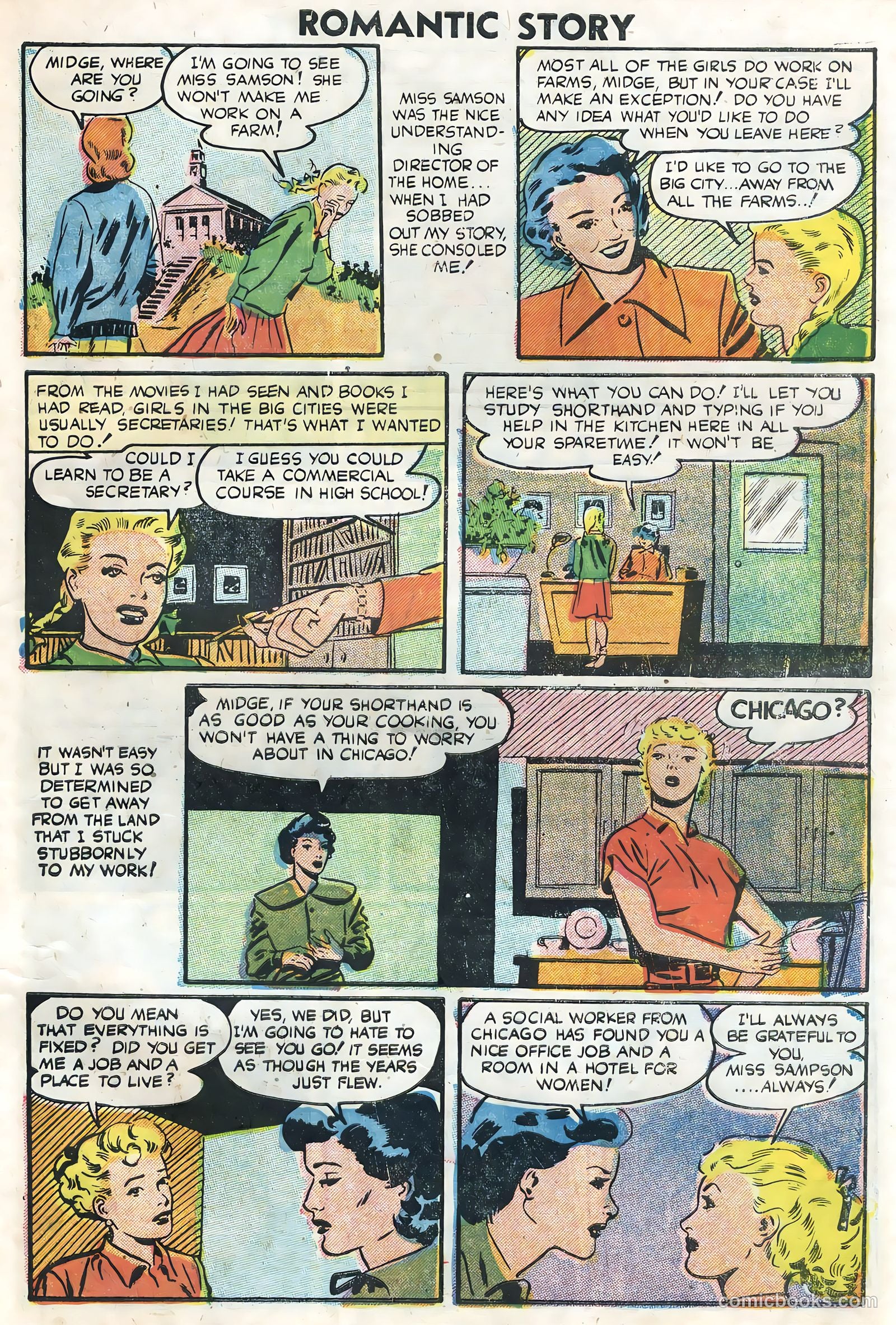 Romantic Story #29 (1955) — page 27 of 36
