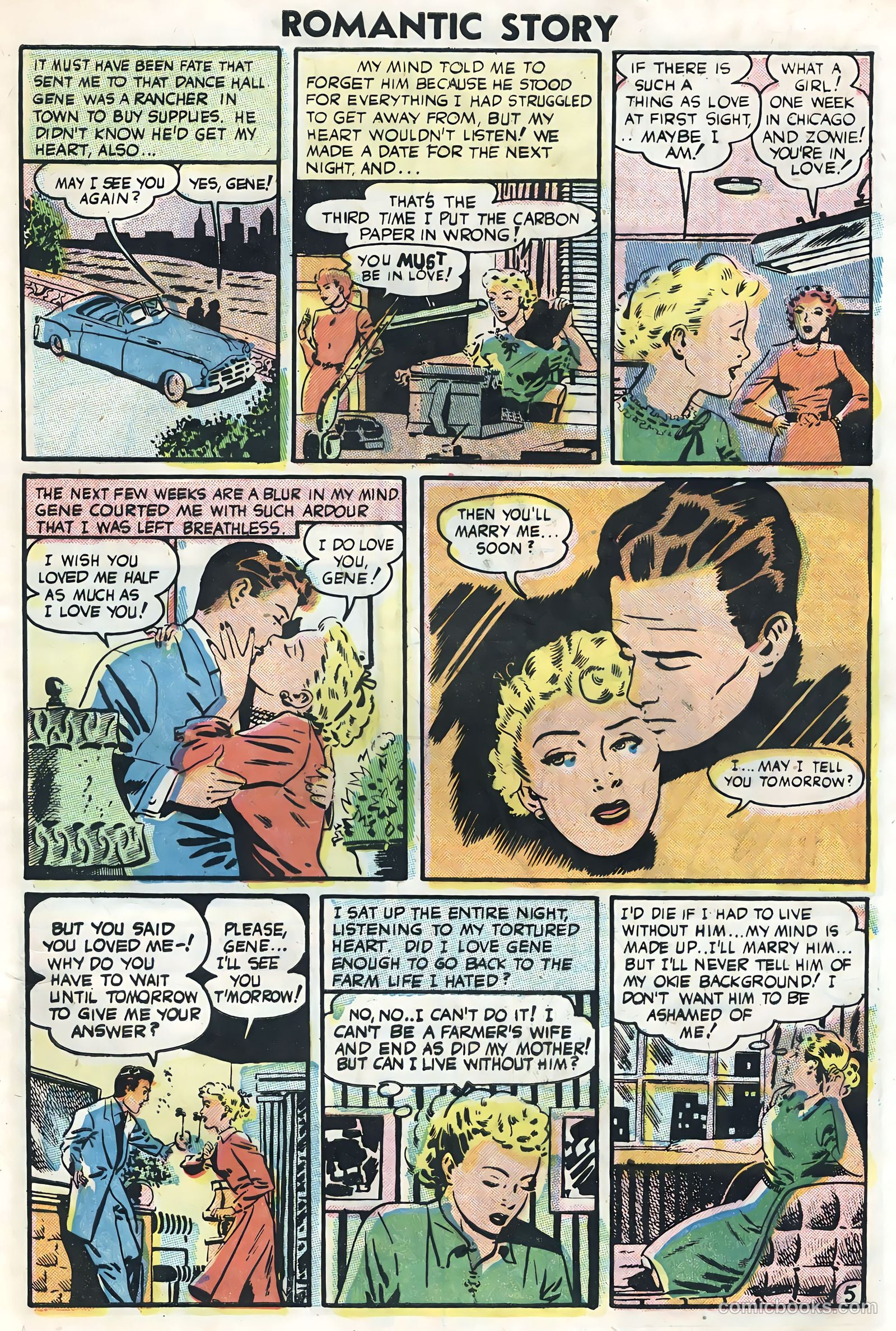 Romantic Story #29 (1955) — page 29 of 36