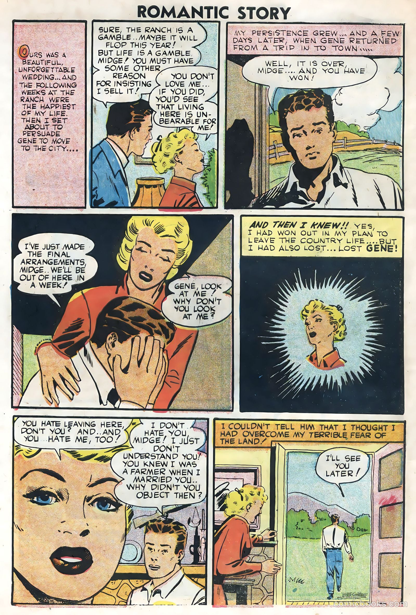 Romantic Story #29 (1955) — page 30 of 36