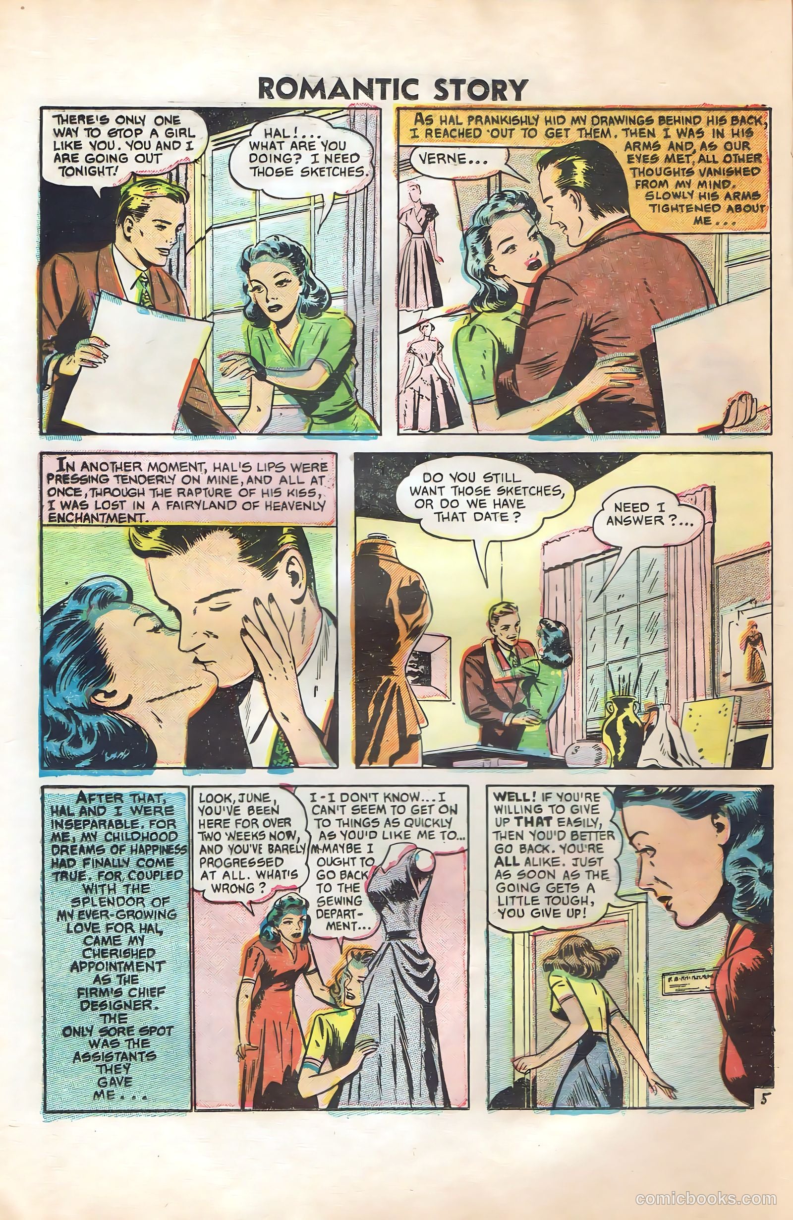 Romantic Story #32 (1956) — page 12 of 36