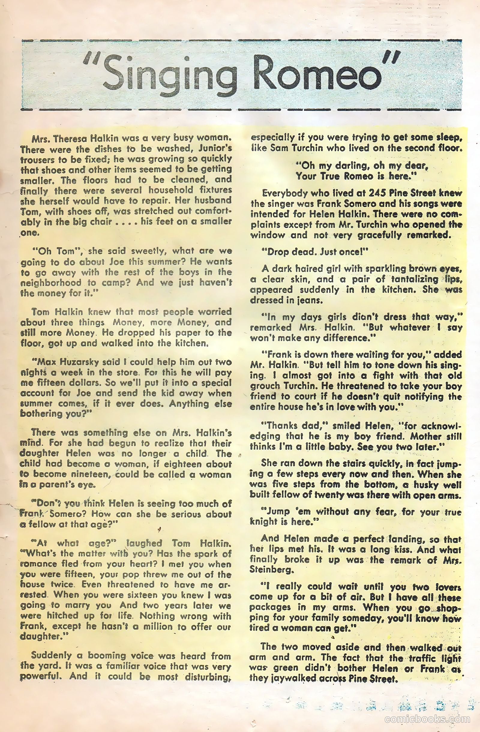 Romantic Story #32 (1956) — page 19 of 36