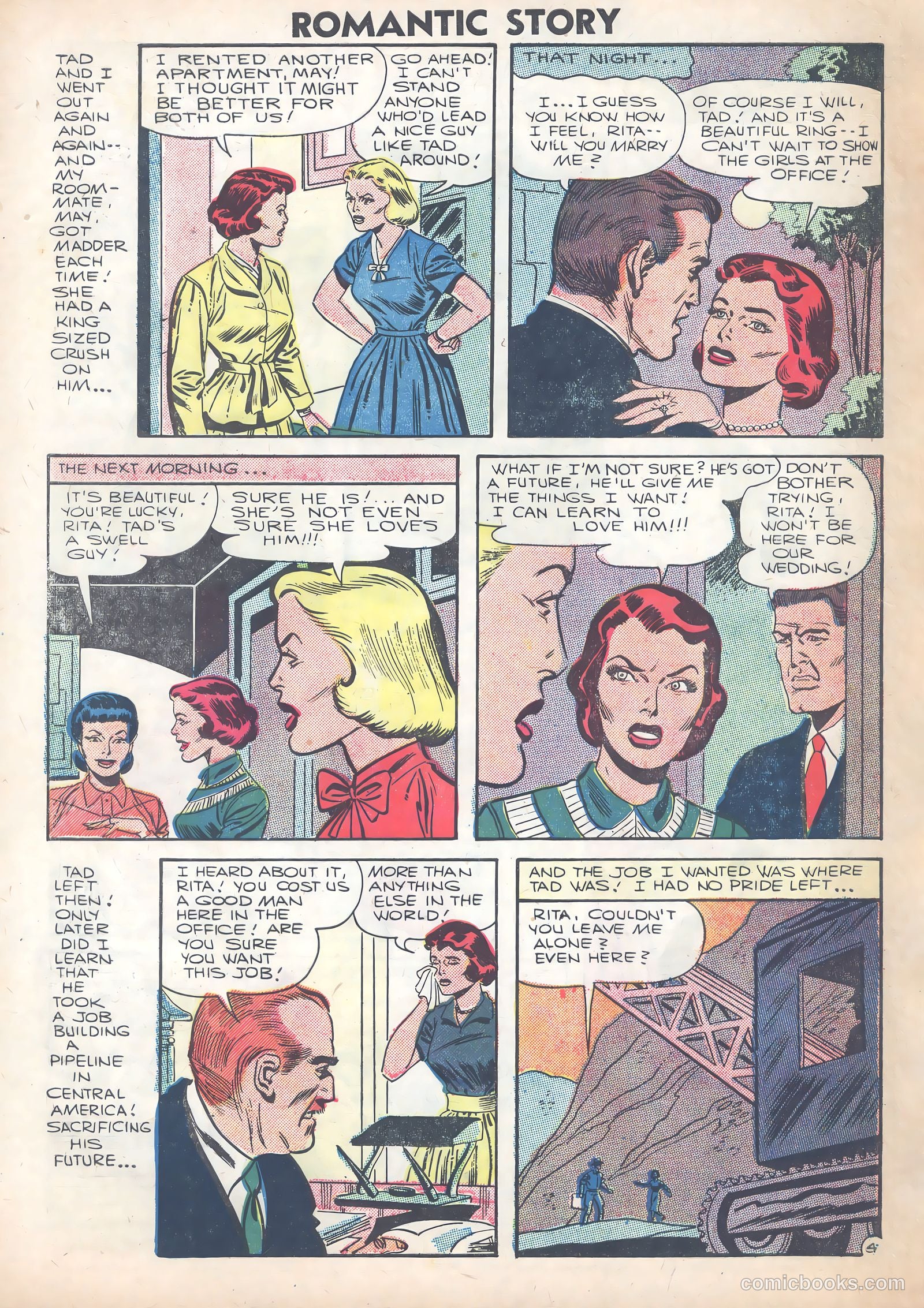 Romantic Story #33 (1956) — page 30 of 36
