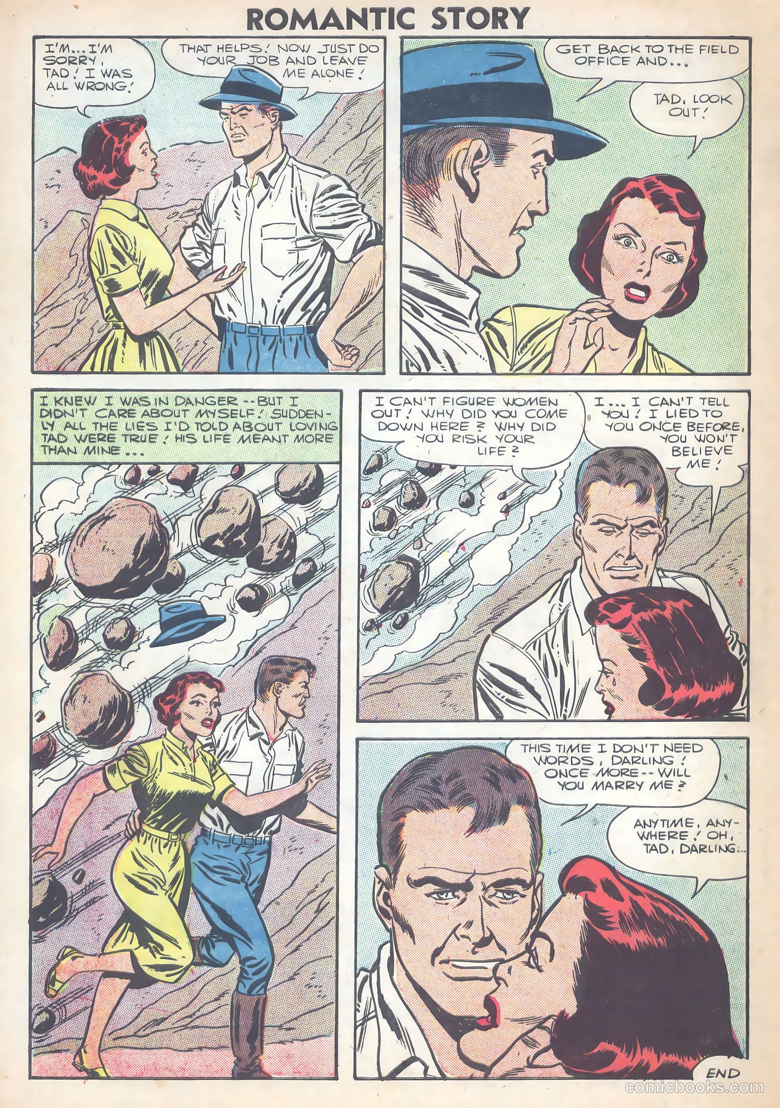 Romantic Story #33 (1956) — page 32 of 36