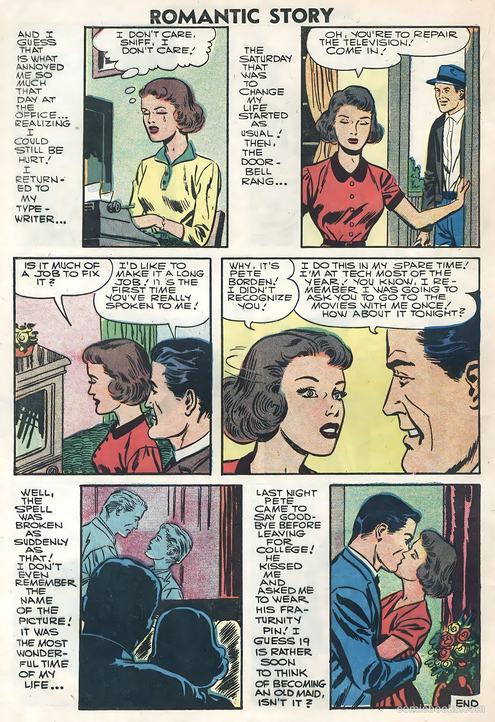 Romantic Story #34 (1957) — page 20 of 36