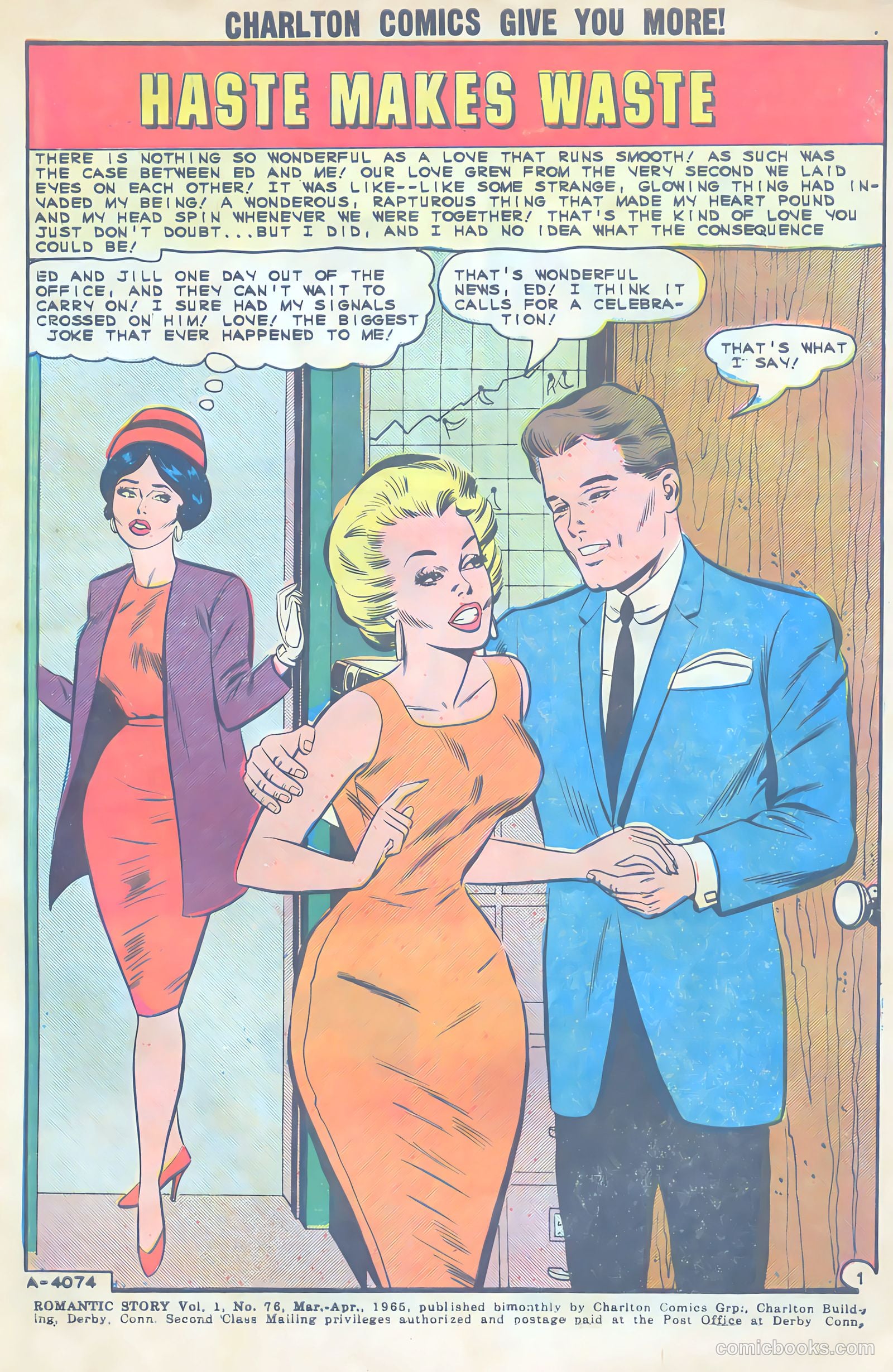 Romantic Story #76 (1965) — page 3 of 36