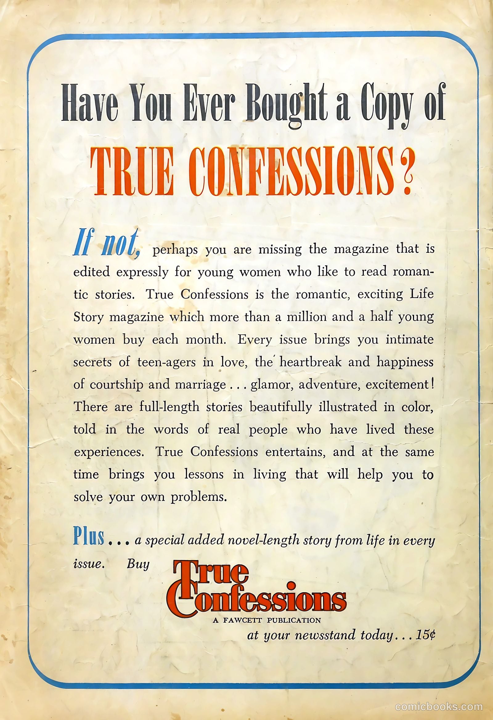 Romantic Story #8 (1950) — page 37 of 37