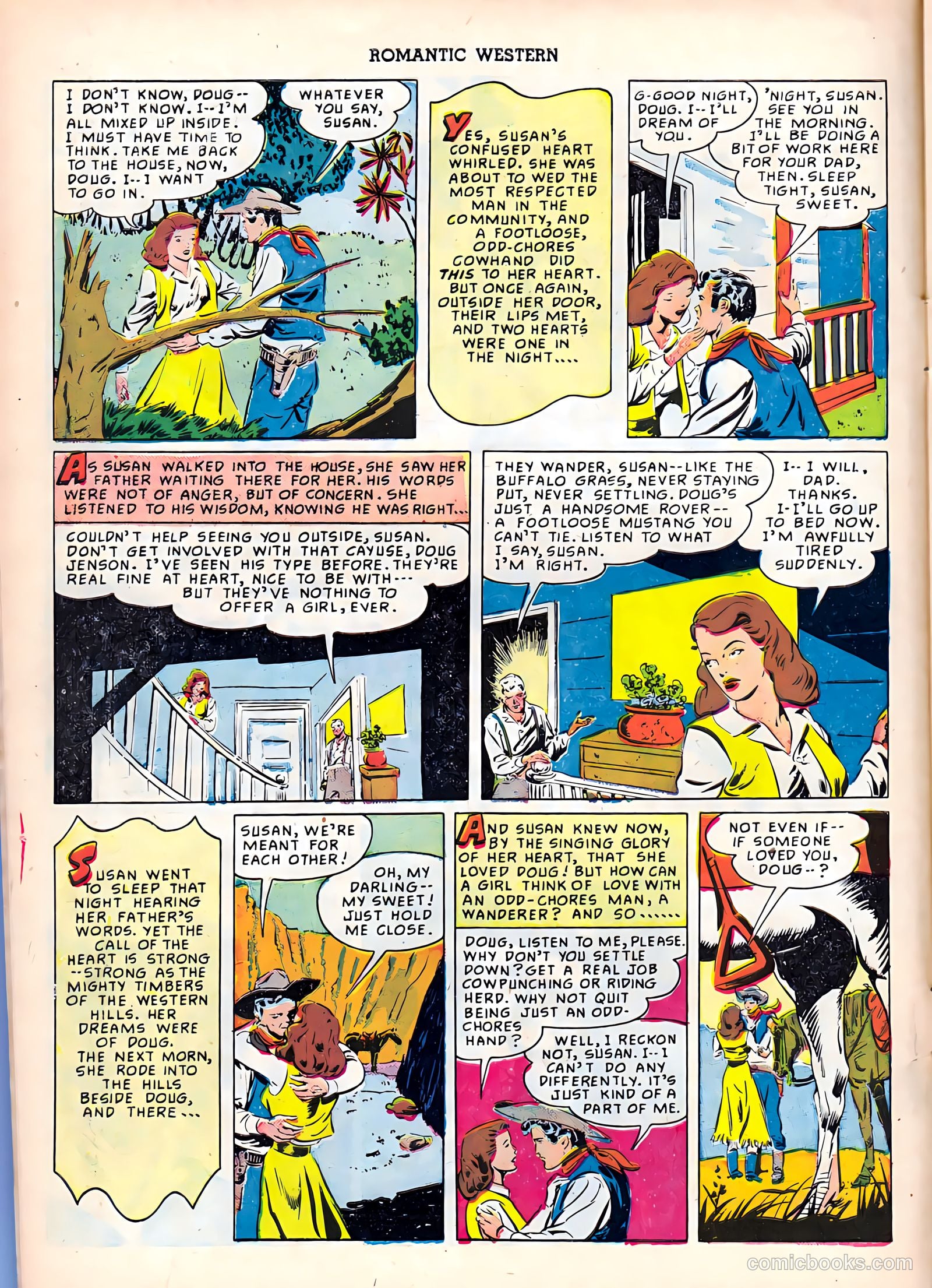 Romantic Western #1 (1949) — page 10 of 36