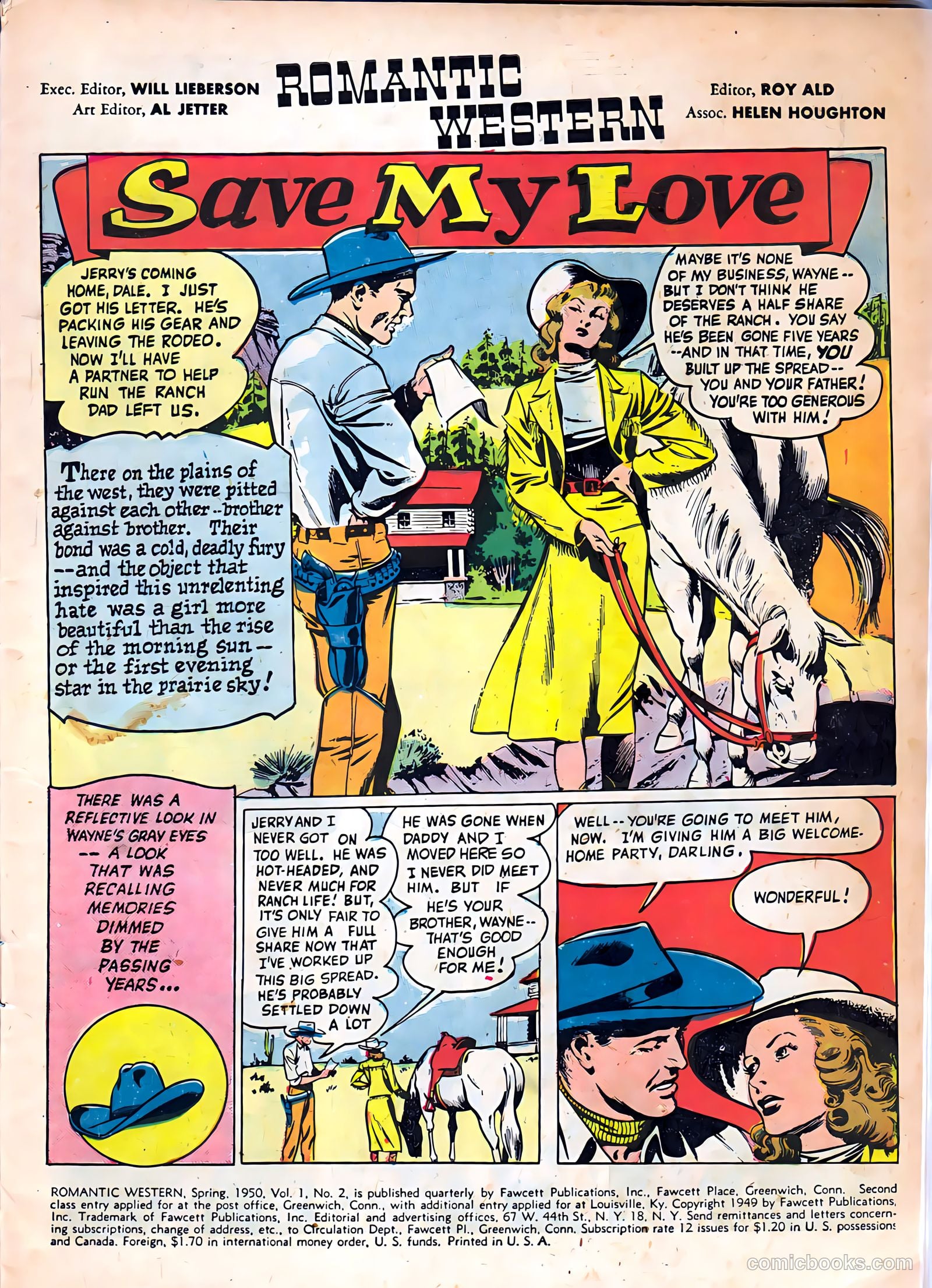 Romantic Western #2 (1950) — page 3 of 36