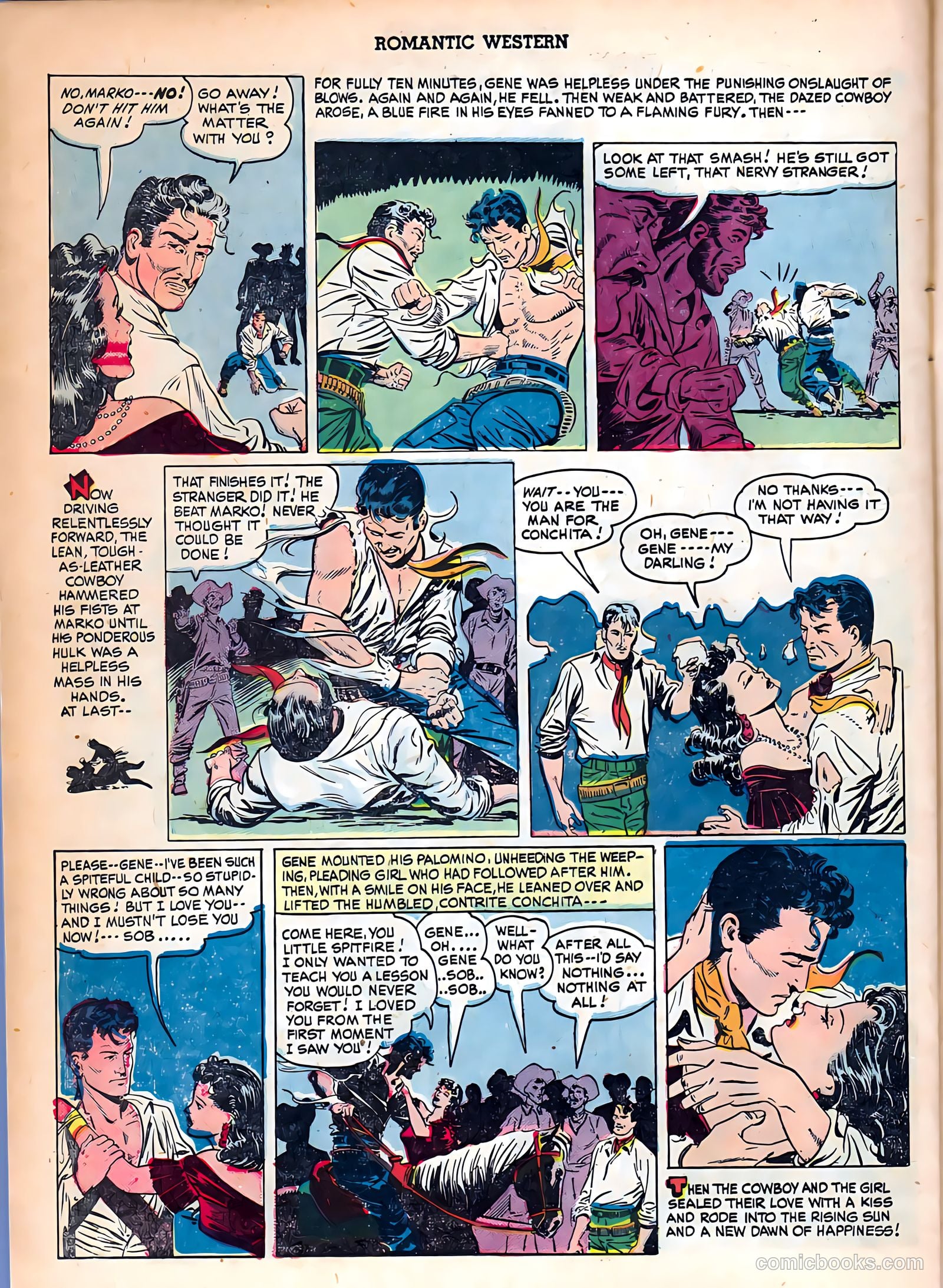Romantic Western #2 (1950) — page 22 of 36