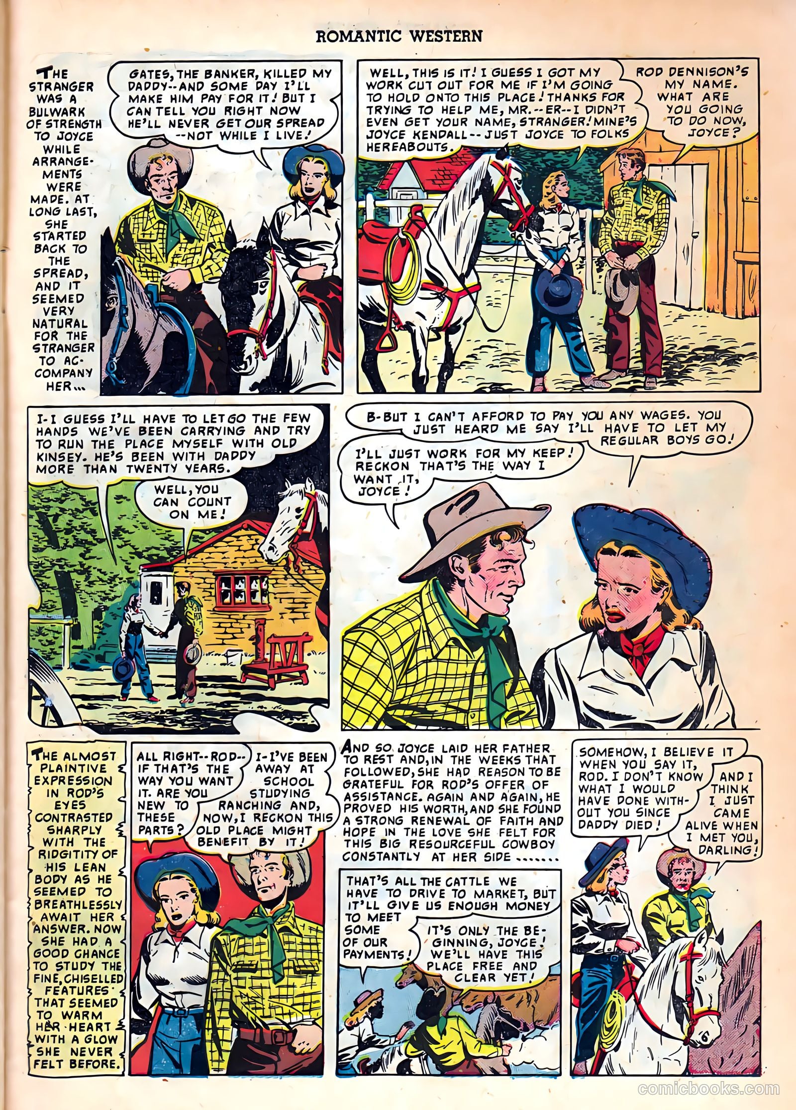 Romantic Western #2 (1950) — page 27 of 36