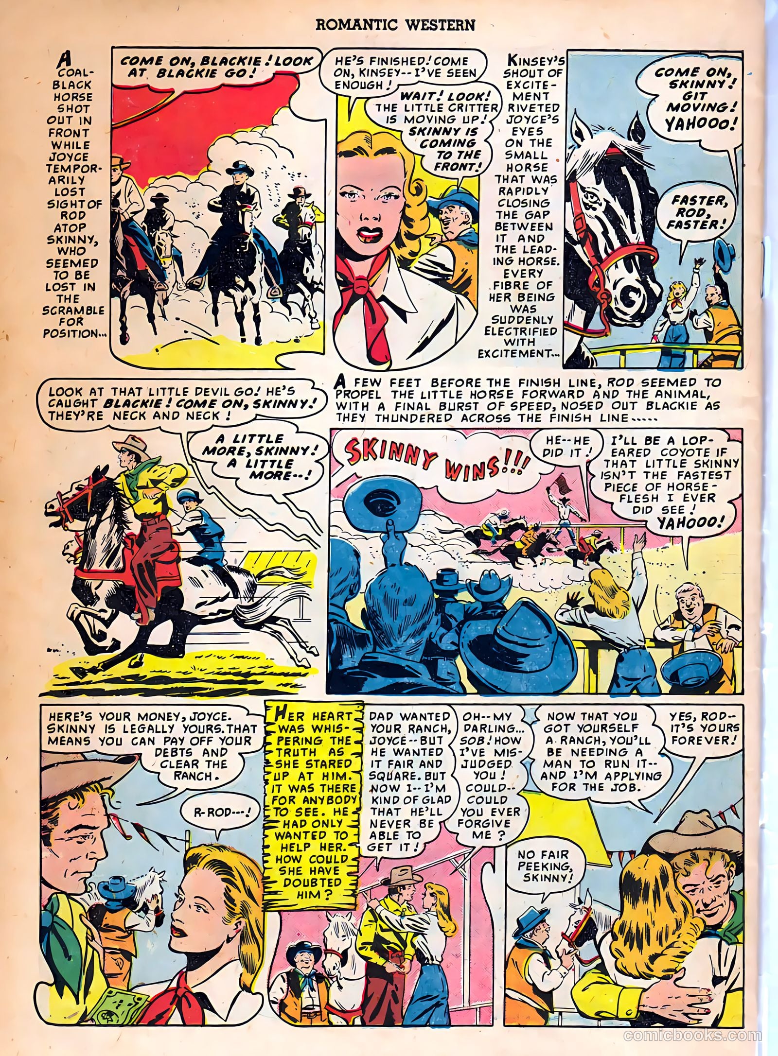 Romantic Western #2 (1950) — page 34 of 36