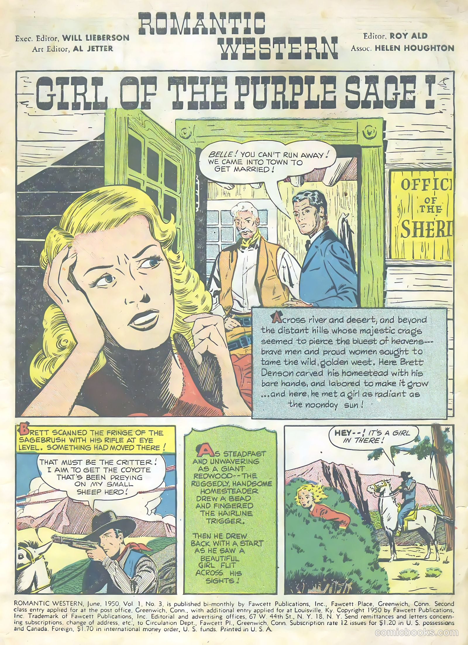 Romantic Western #3 (1950) — page 3 of 36