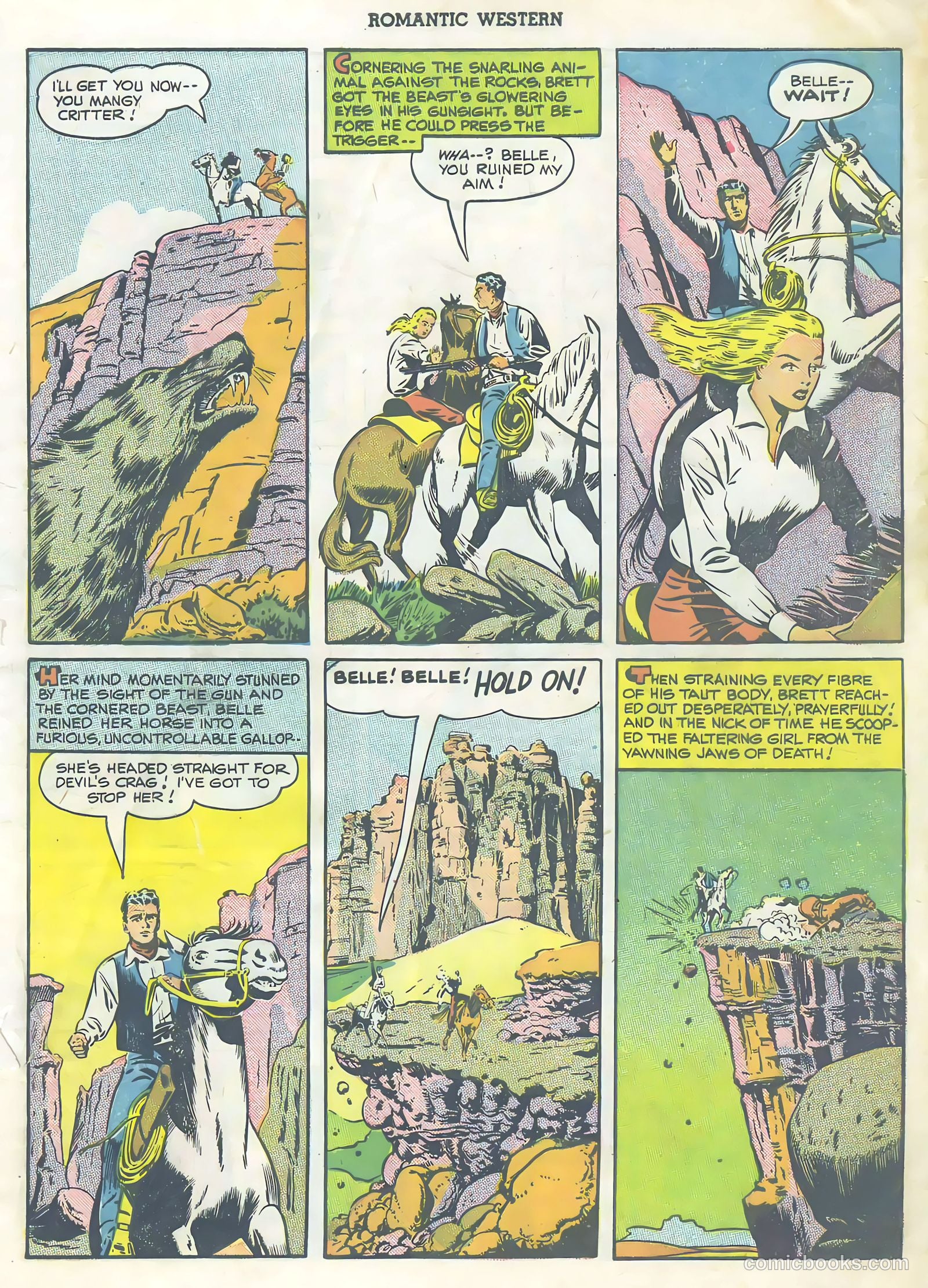 Romantic Western #3 (1950) — page 9 of 36