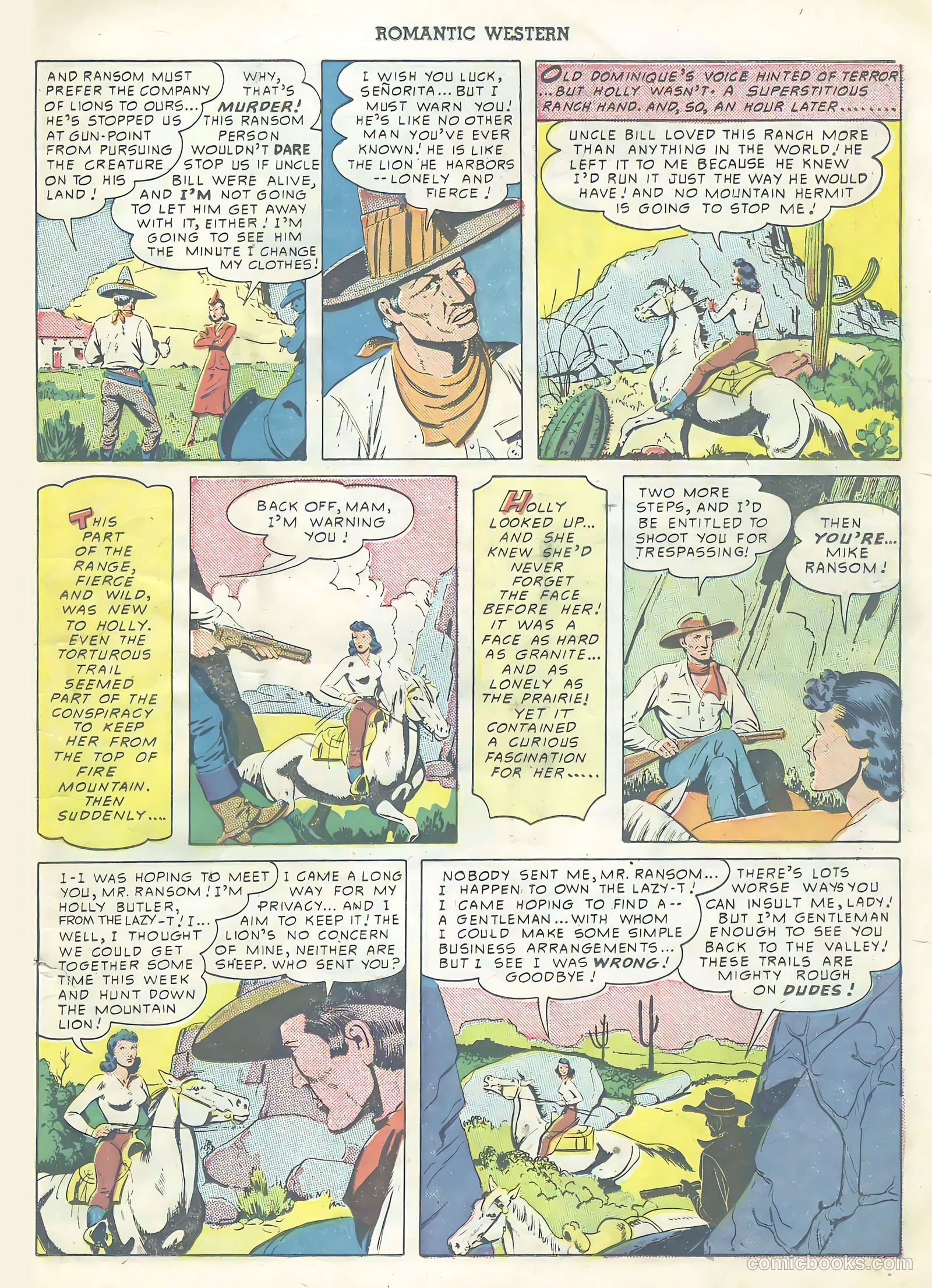 Romantic Western #3 (1950) — page 15 of 36