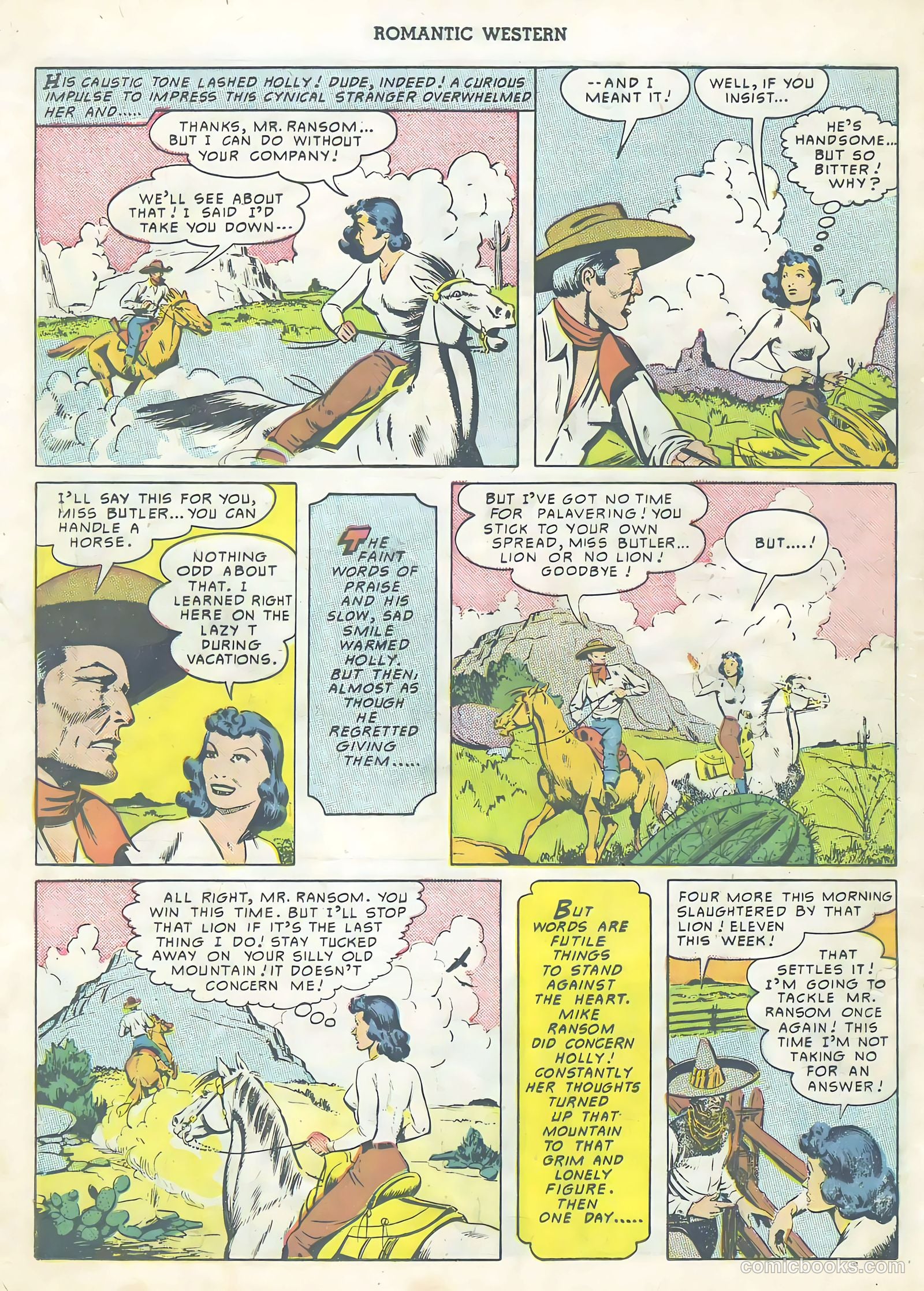 Romantic Western #3 (1950) — page 16 of 36