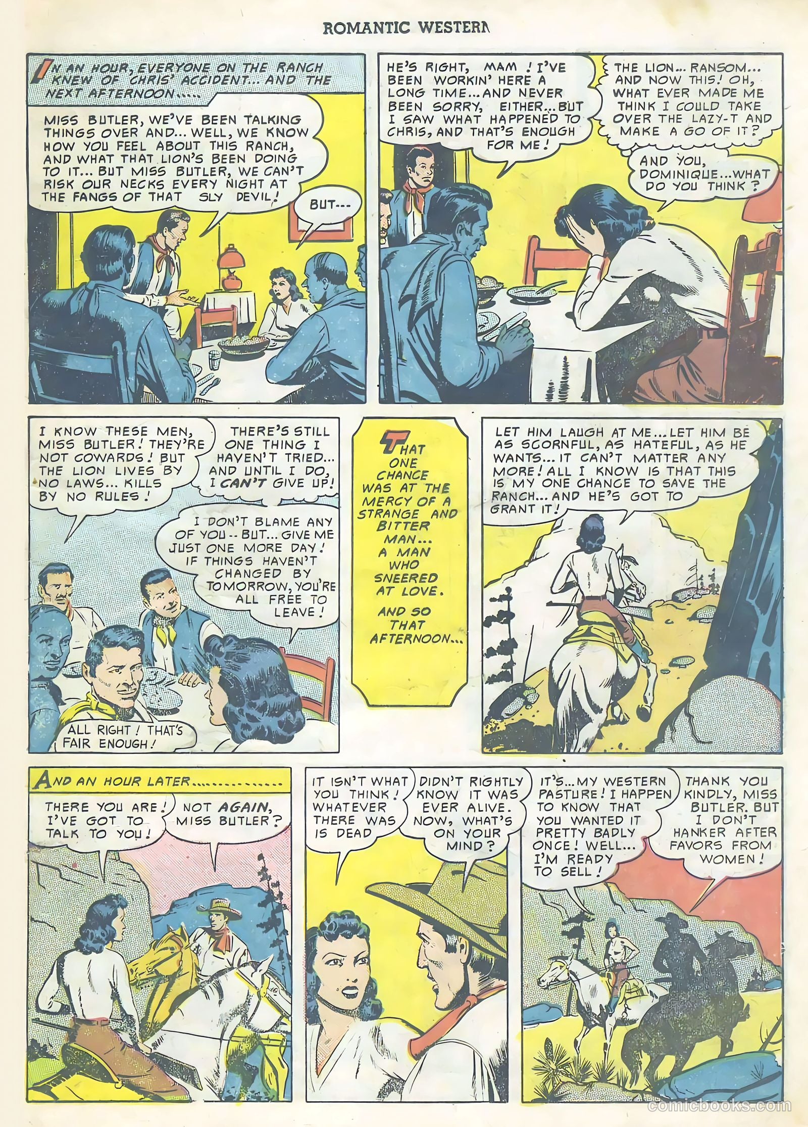 Romantic Western #3 (1950) — page 21 of 36
