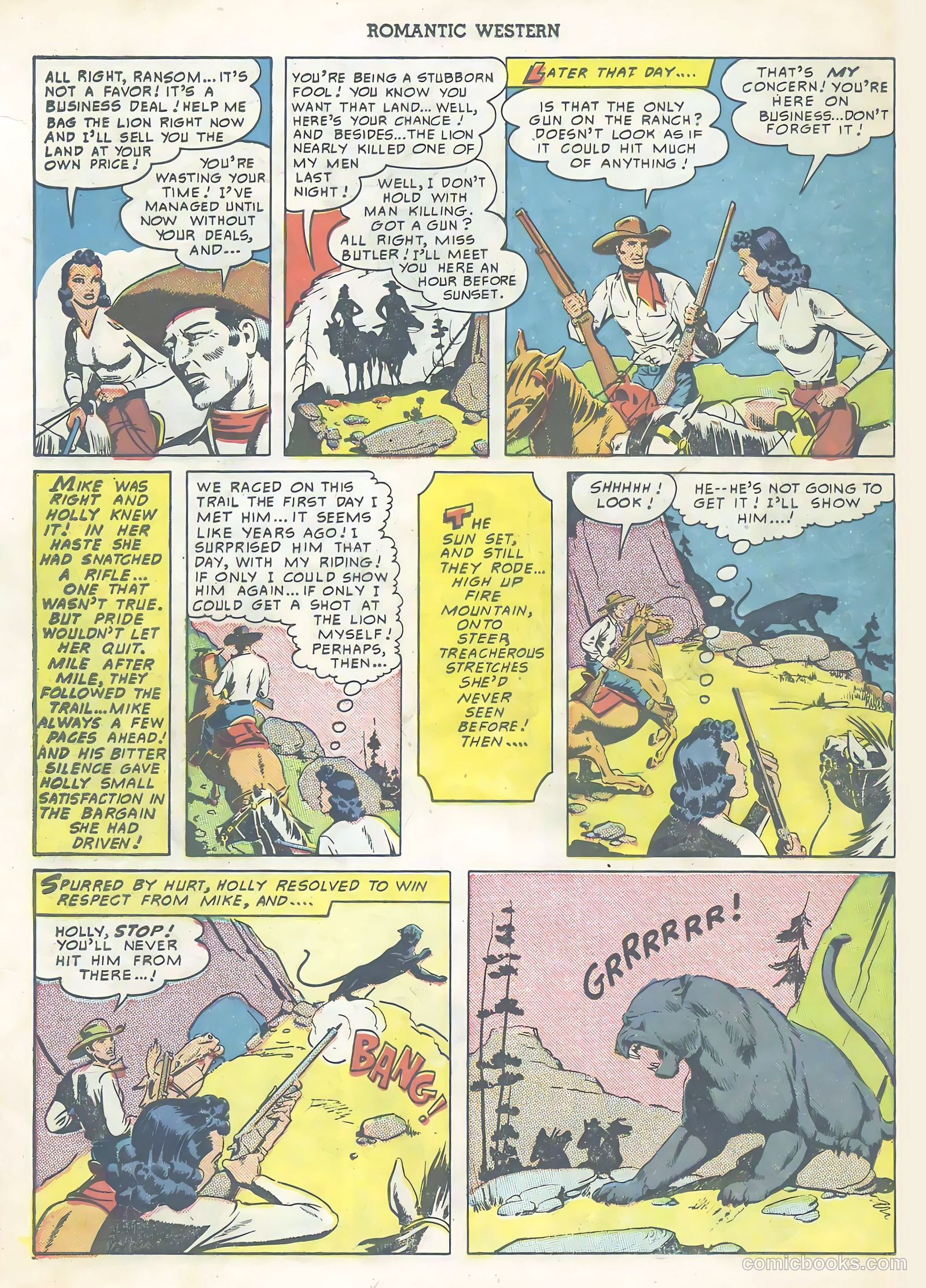 Romantic Western #3 (1950) — page 22 of 36