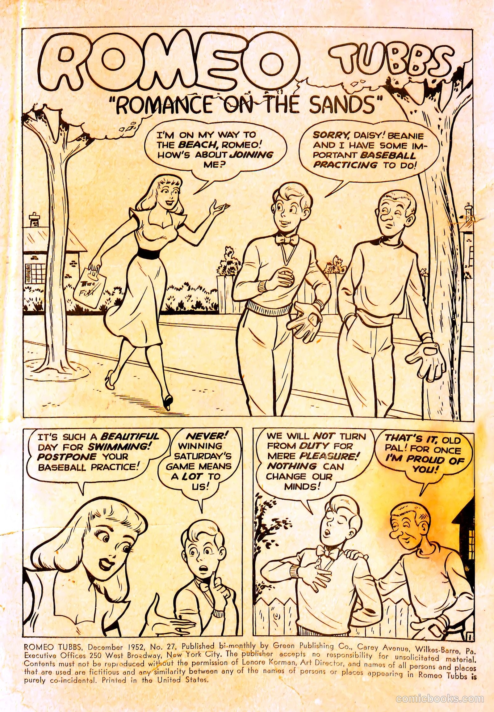 Romeo Tubbs #27 (1952) — page 2 of 35