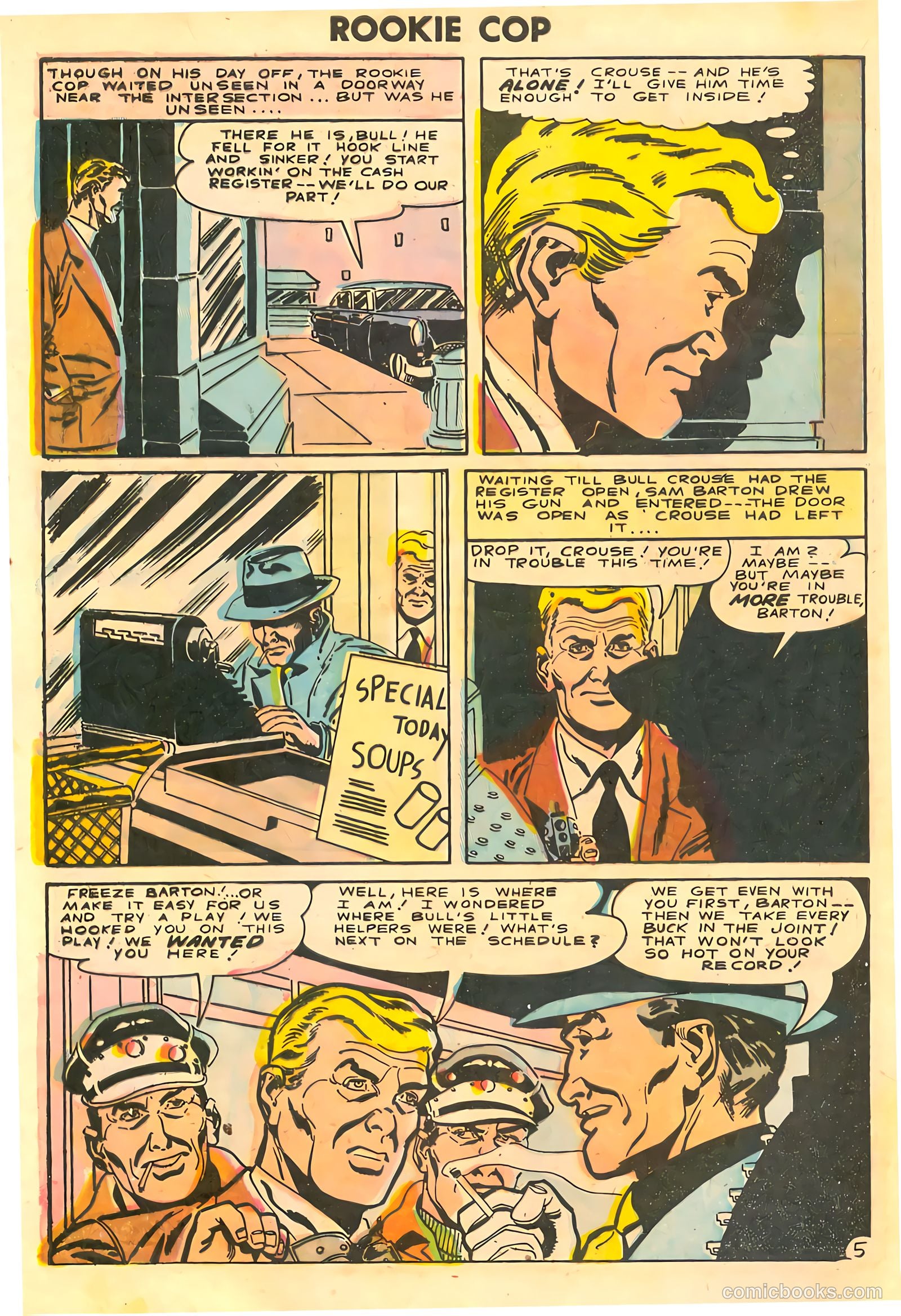 Rookie Cop #27 (1955) — page 8 of 36