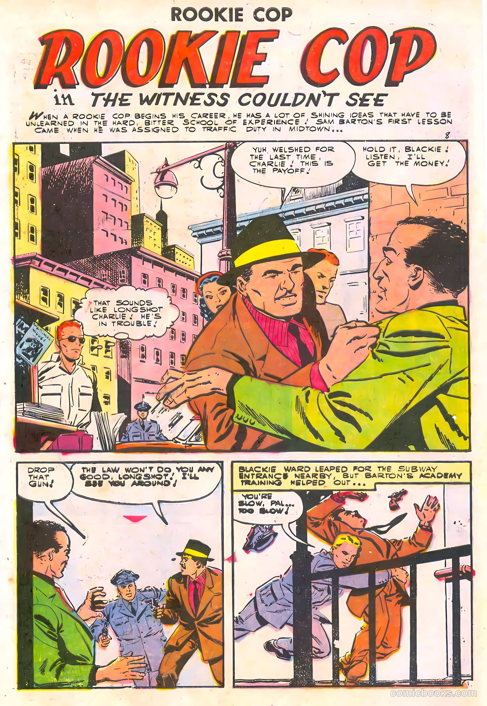 Rookie Cop #27 (1955) — page 10 of 36