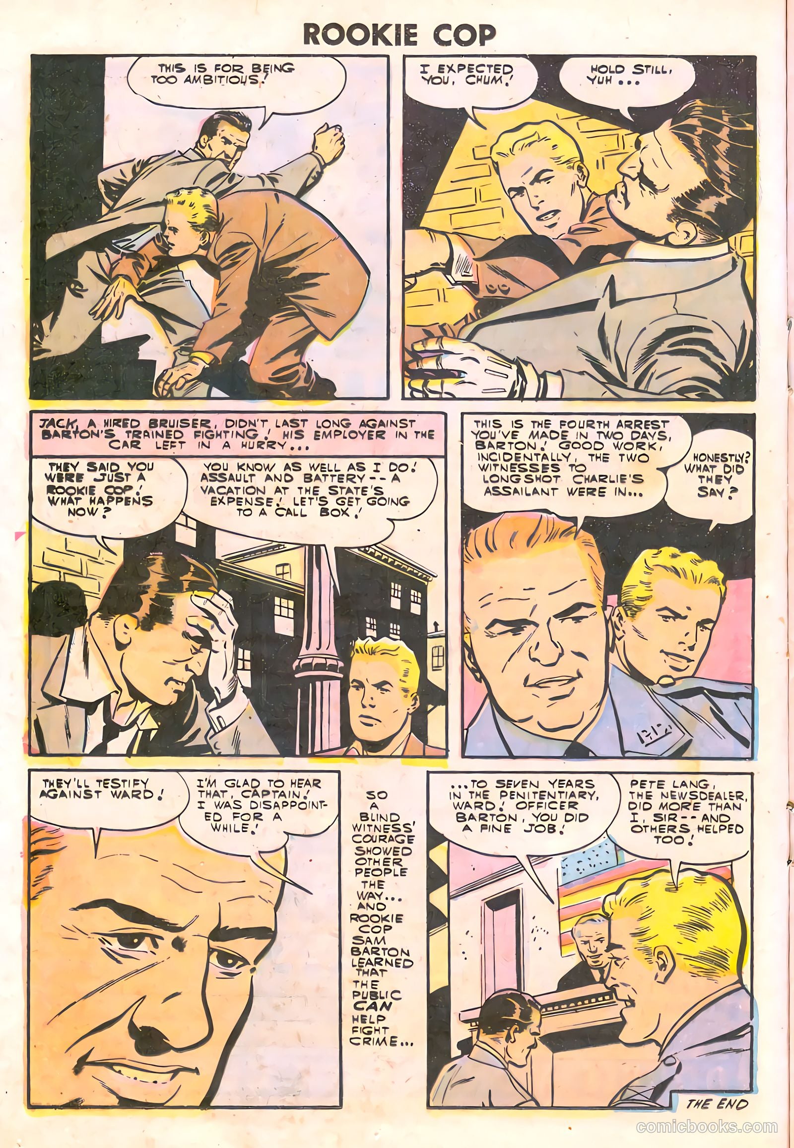 Rookie Cop #27 (1955) — page 16 of 36