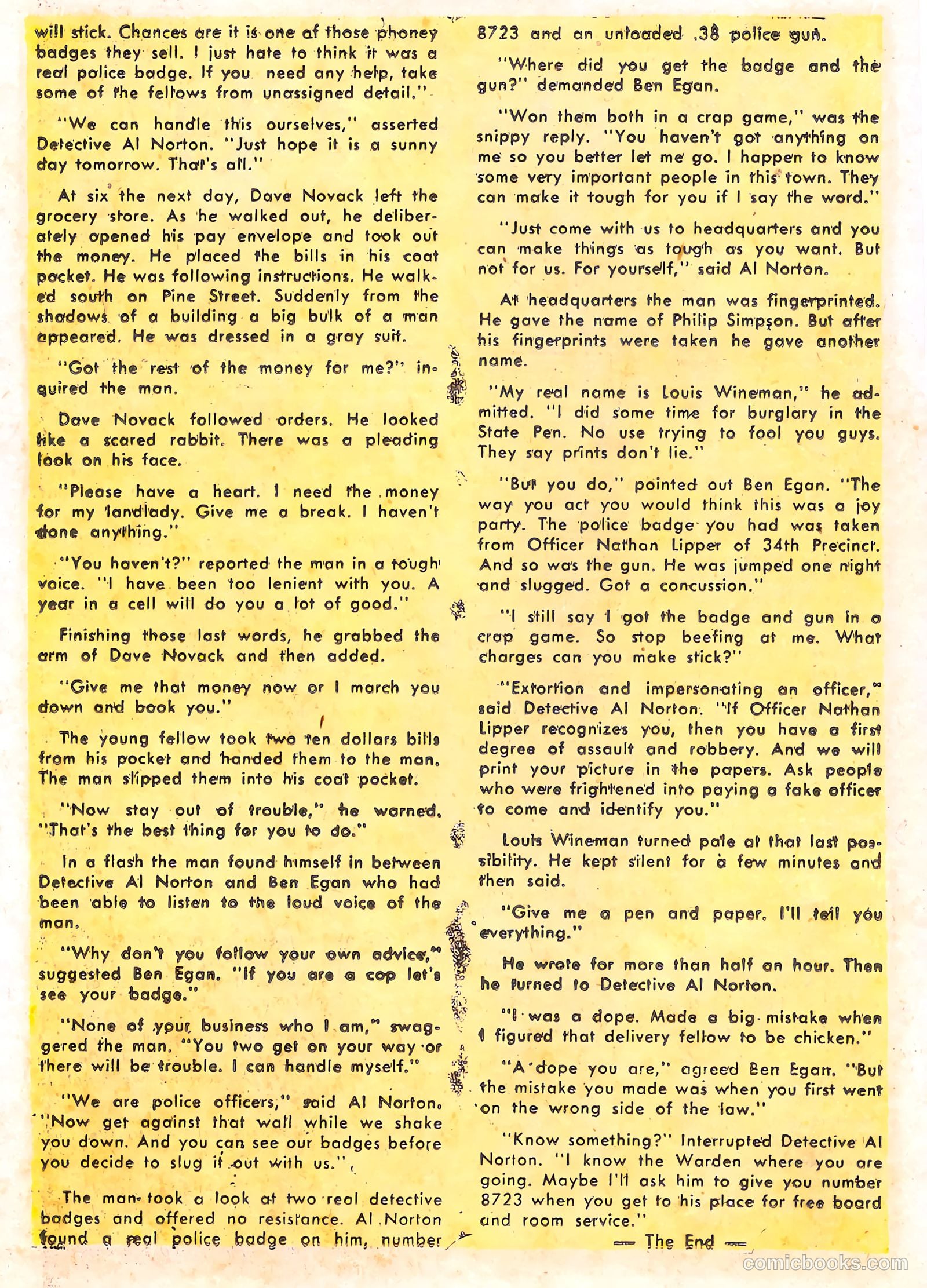 Rookie Cop #27 (1955) — page 18 of 36