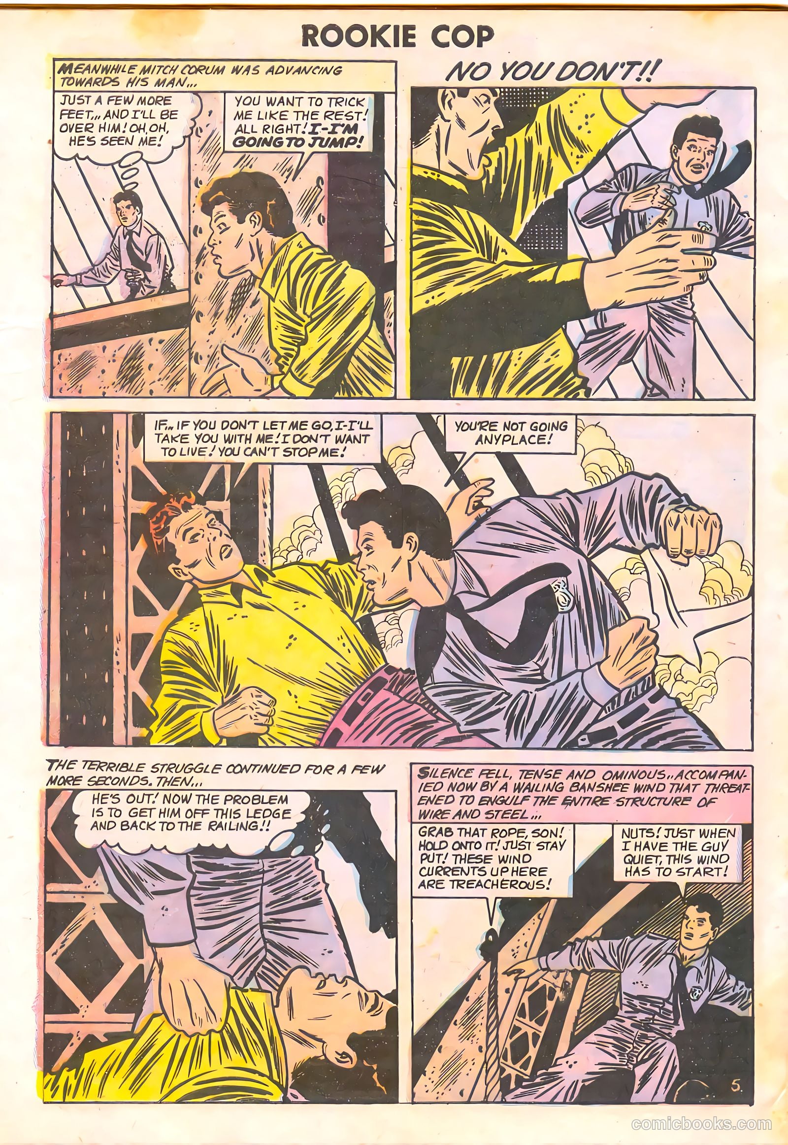 Rookie Cop #27 (1955) — page 32 of 36