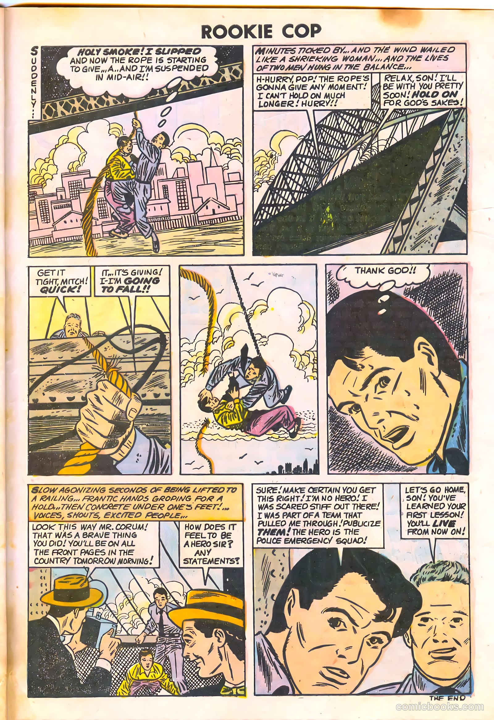 Rookie Cop #27 (1955) — page 33 of 36