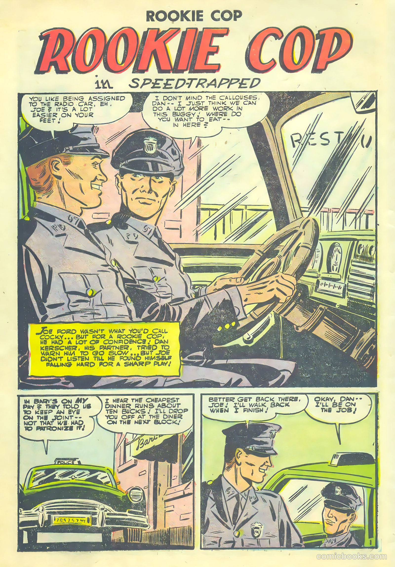 Rookie Cop #28 (1956) — page 10 of 36
