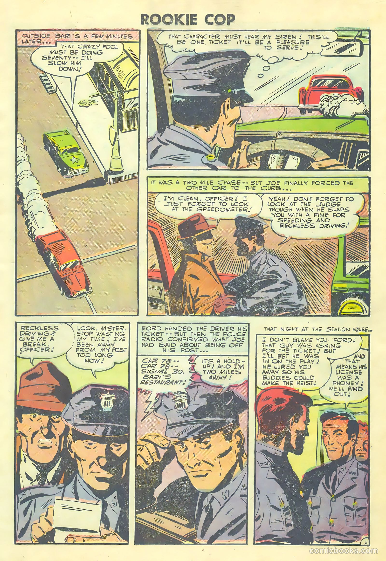 Rookie Cop #28 (1956) — page 11 of 36