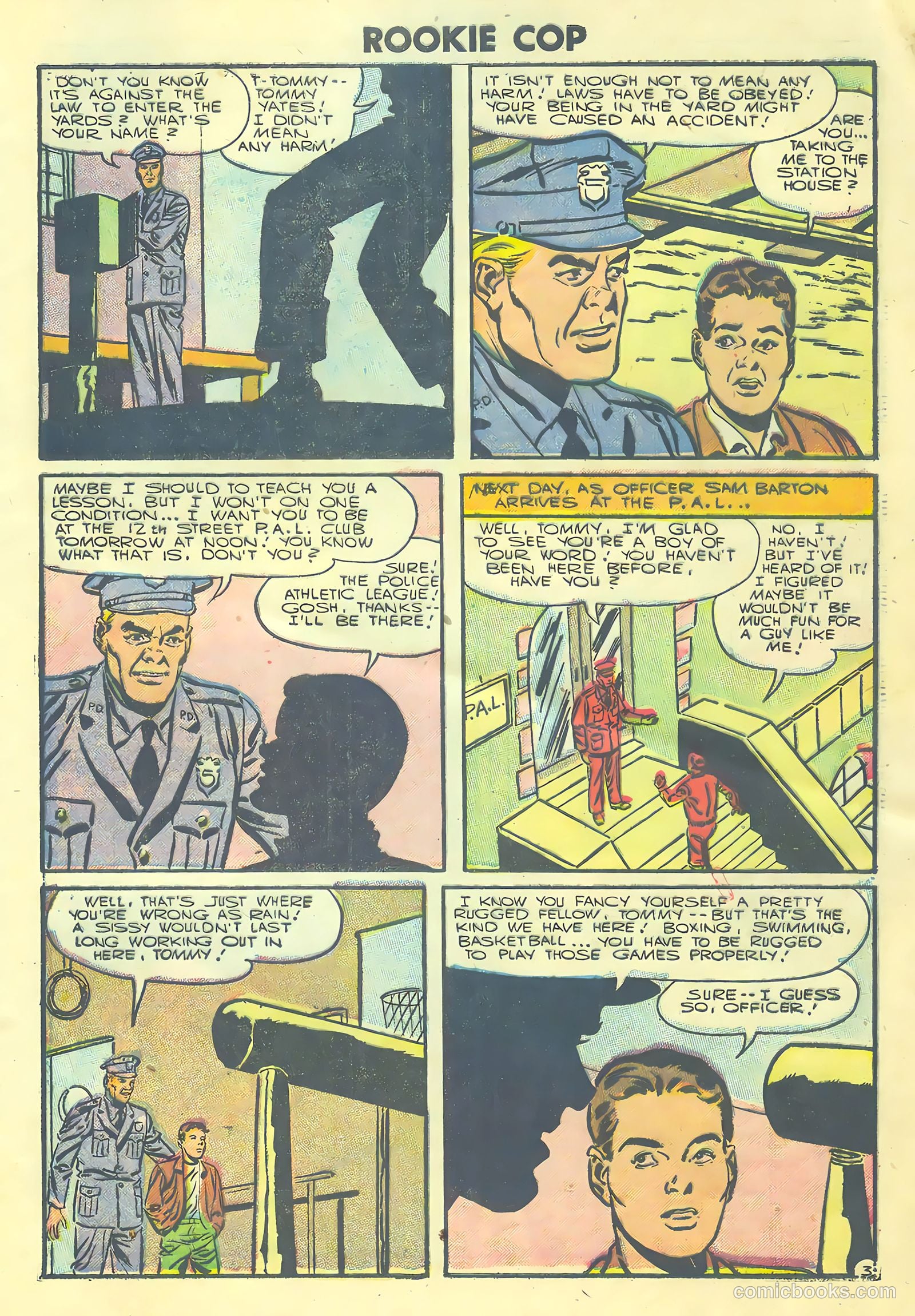 Rookie Cop #28 (1956) — page 29 of 36