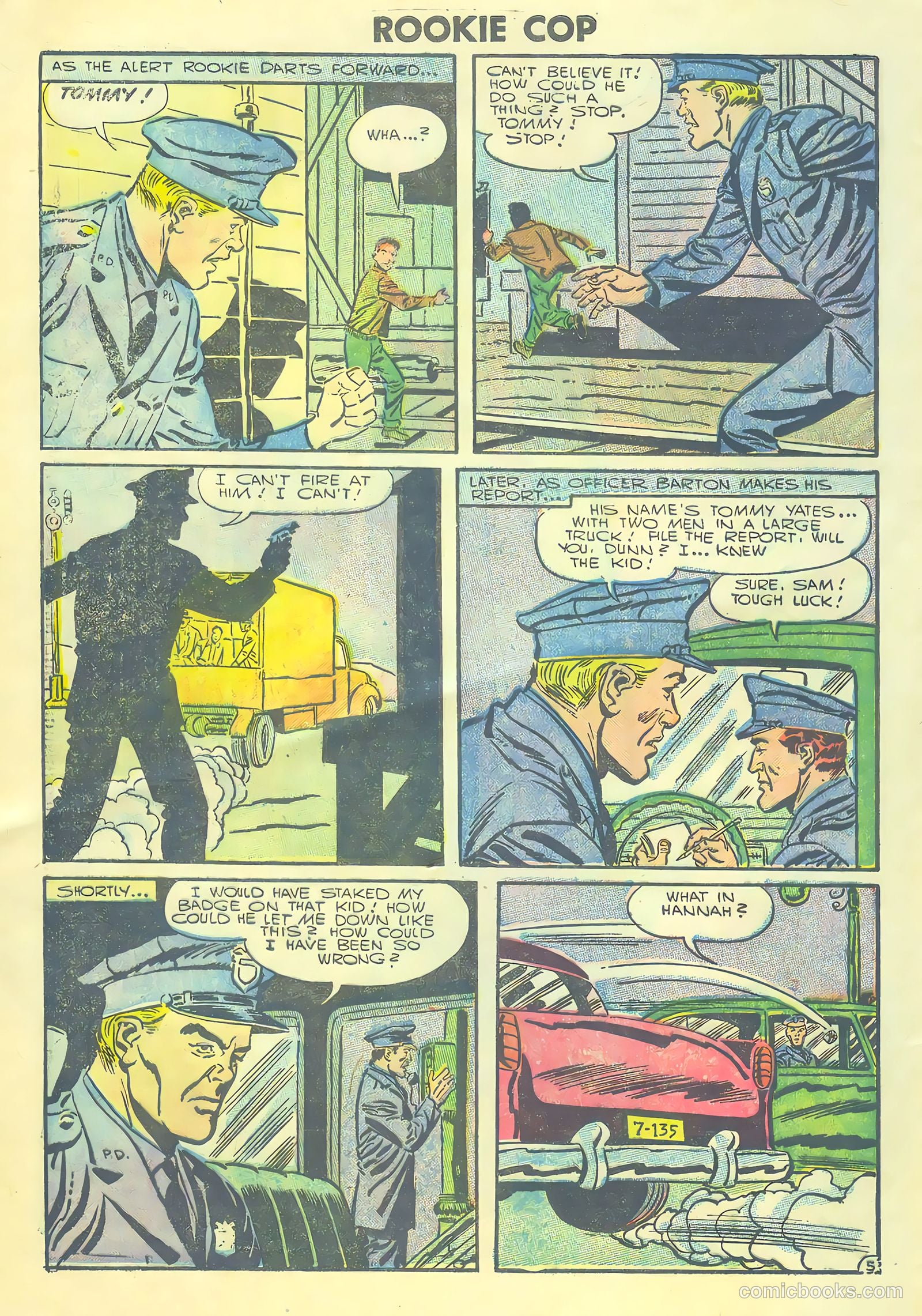 Rookie Cop #28 (1956) — page 32 of 36