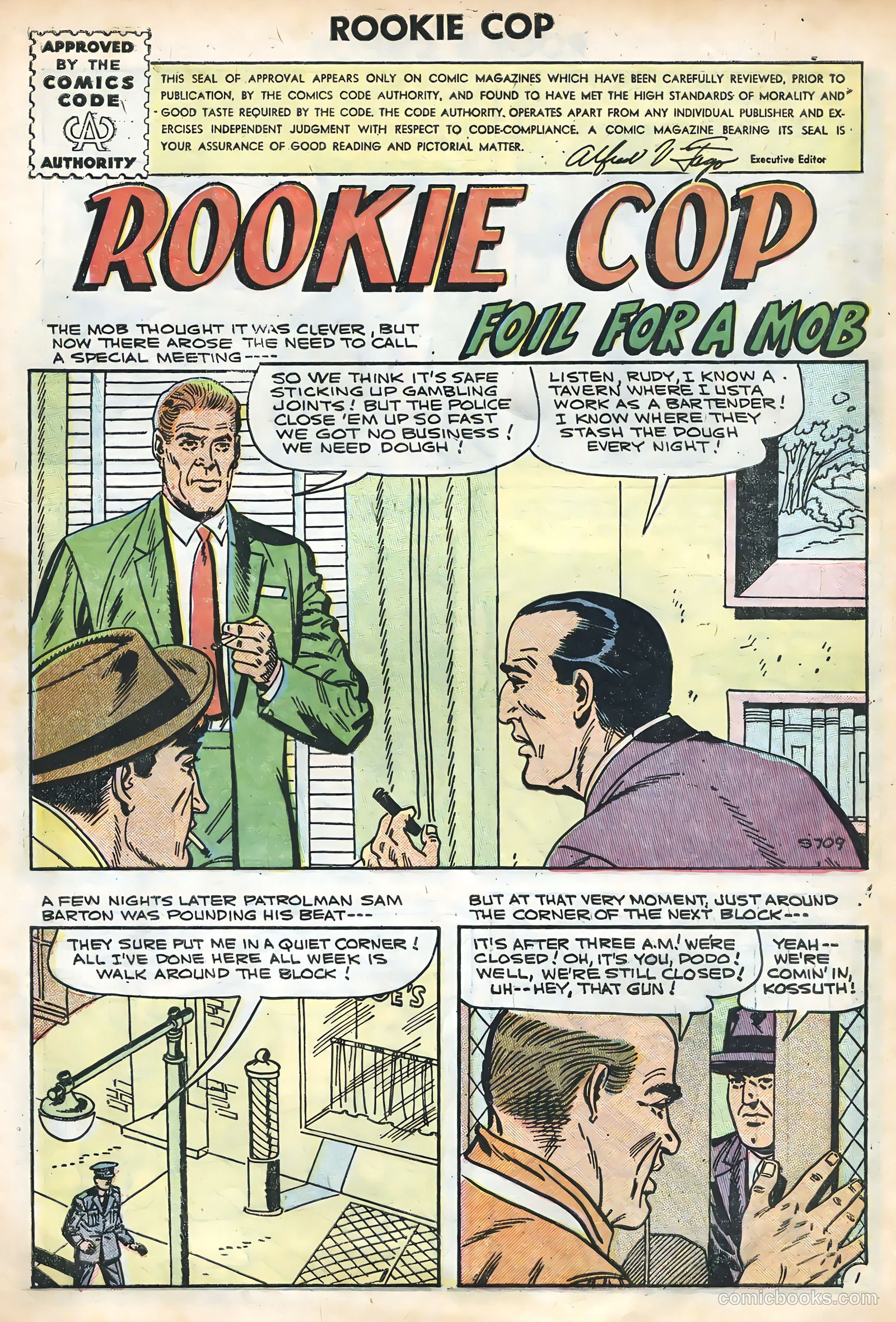 Rookie Cop #29 (1956) — page 3 of 36