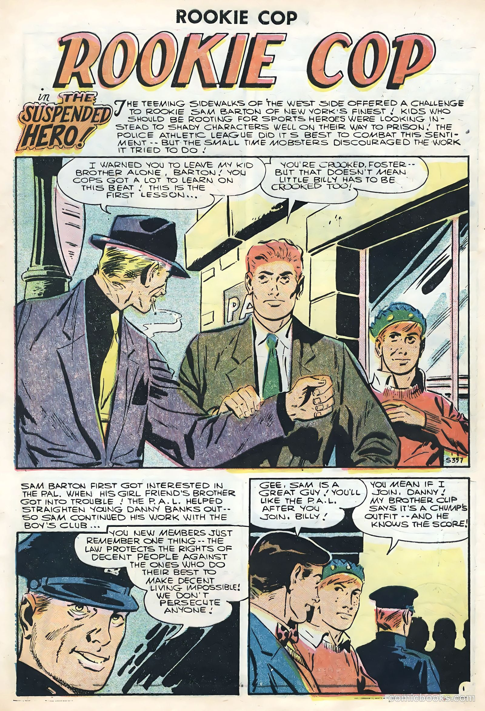 Rookie Cop #29 (1956) — page 9 of 36