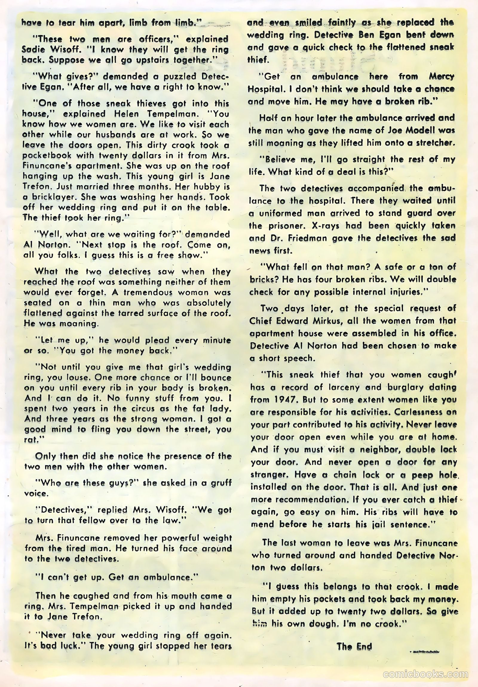 Rookie Cop #29 (1956) — page 17 of 36