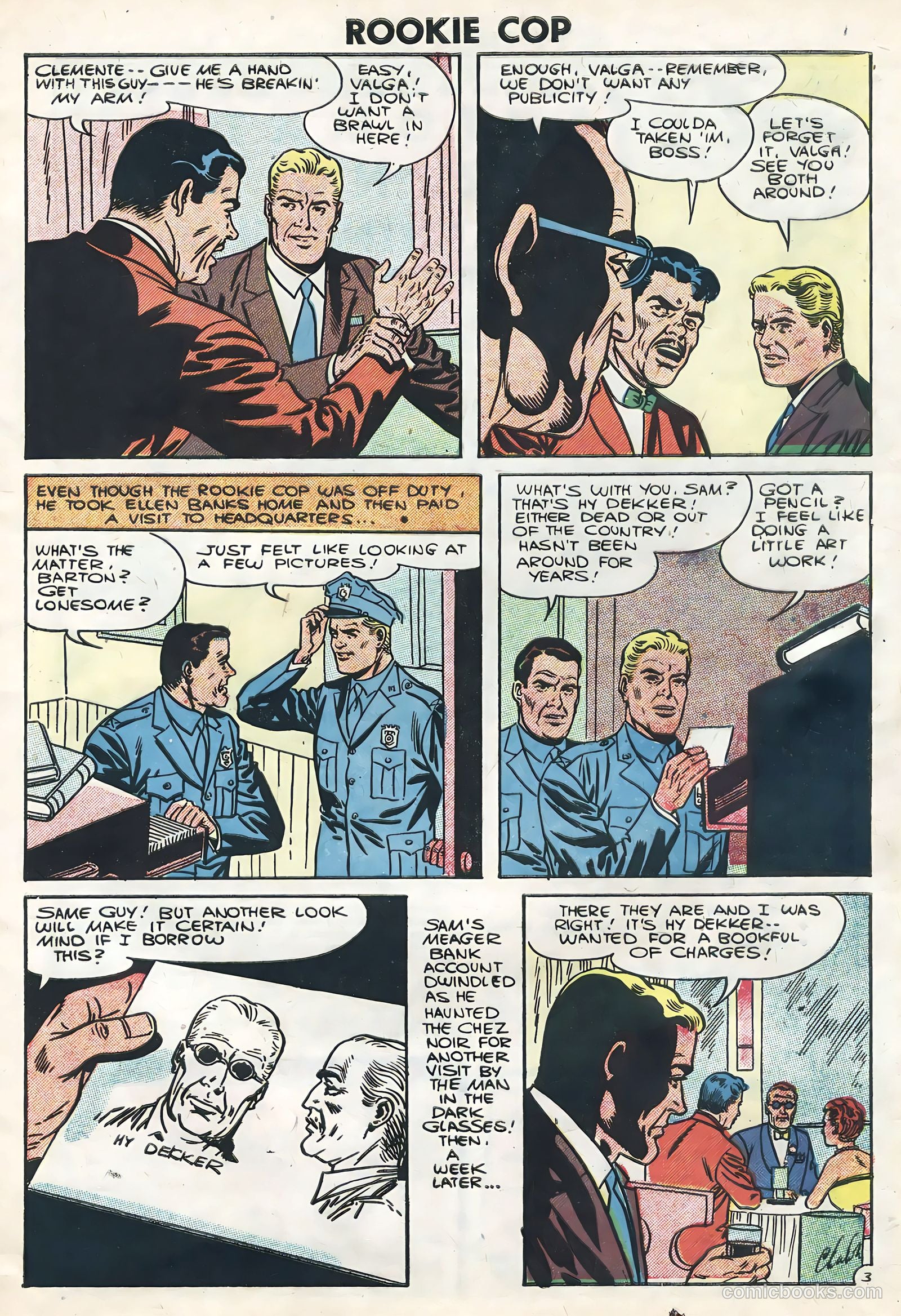 Rookie Cop #30 (1956) — page 5 of 36