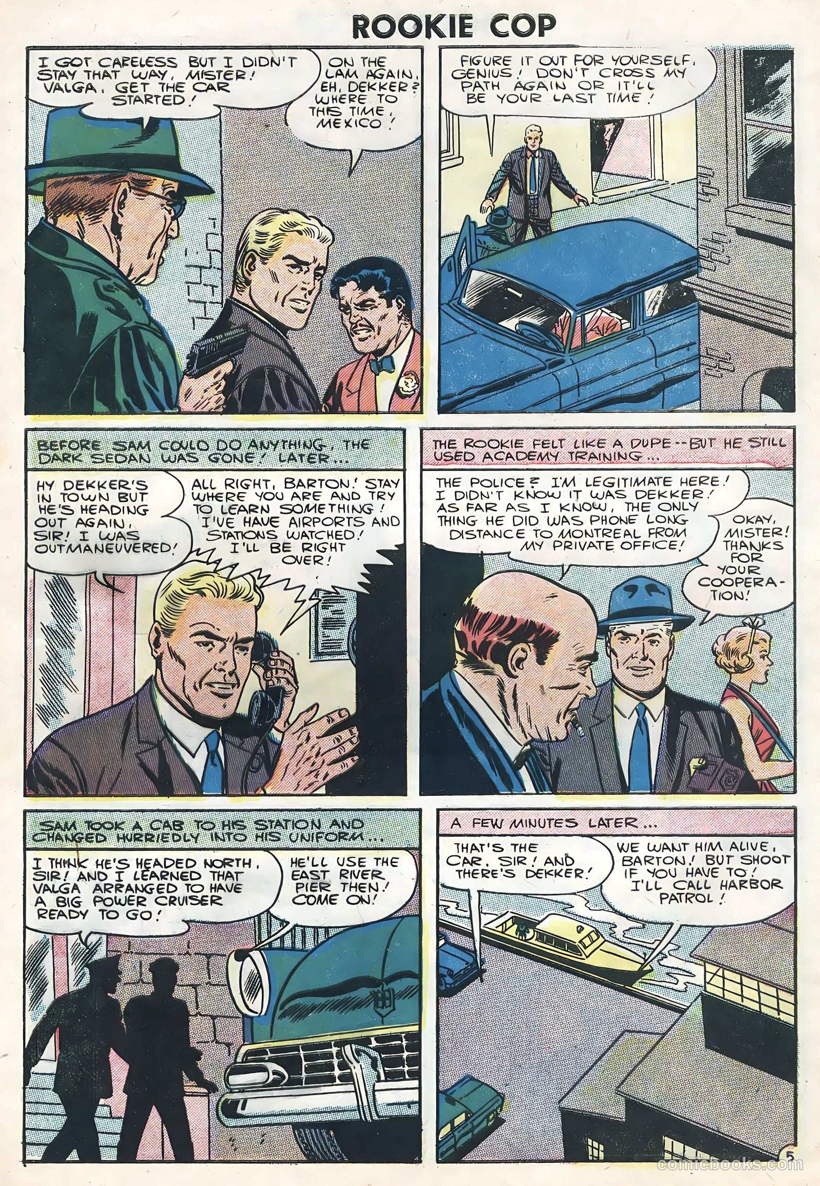 Rookie Cop #30 (1956) — page 8 of 36