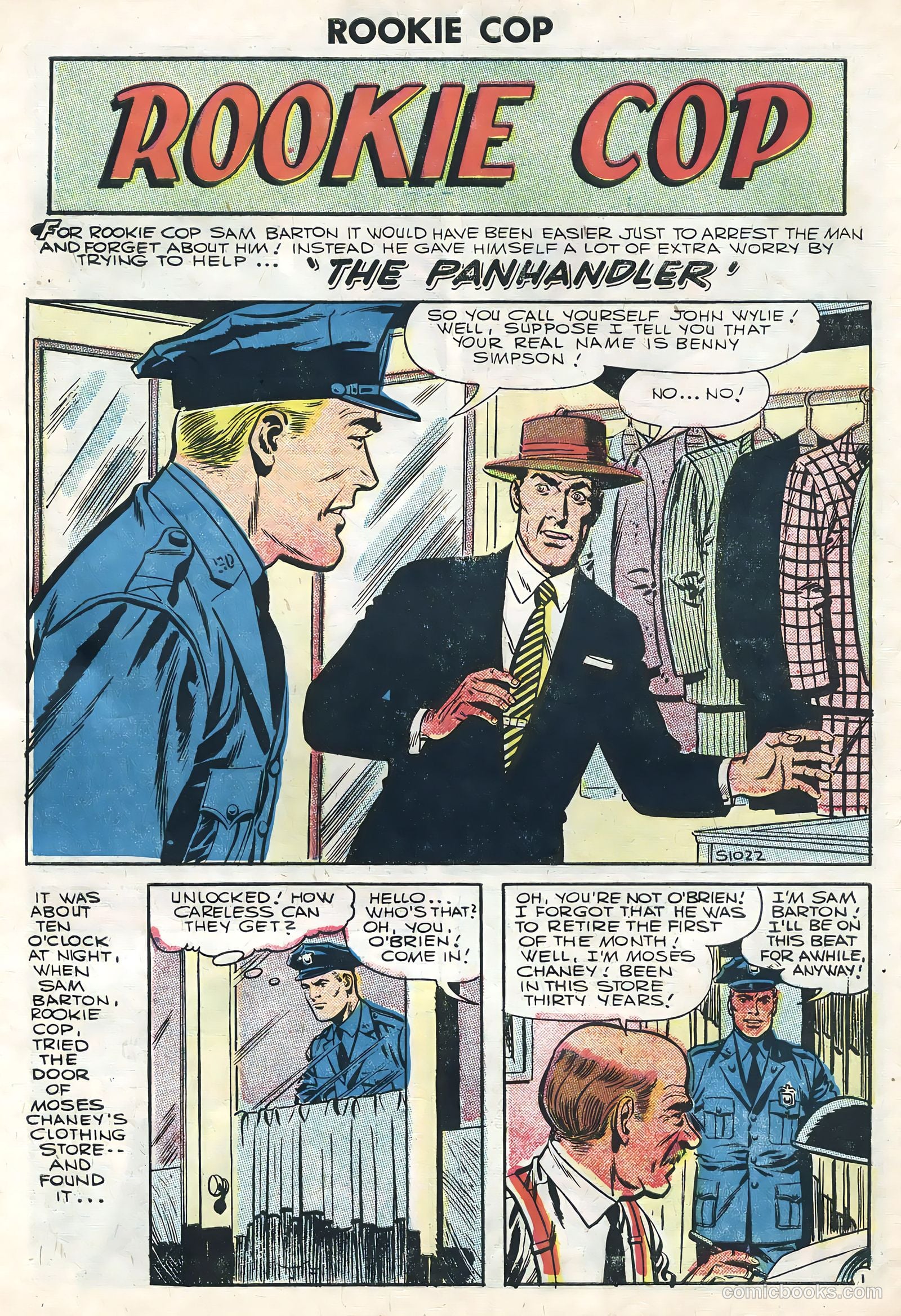 Rookie Cop #30 (1956) — page 10 of 36