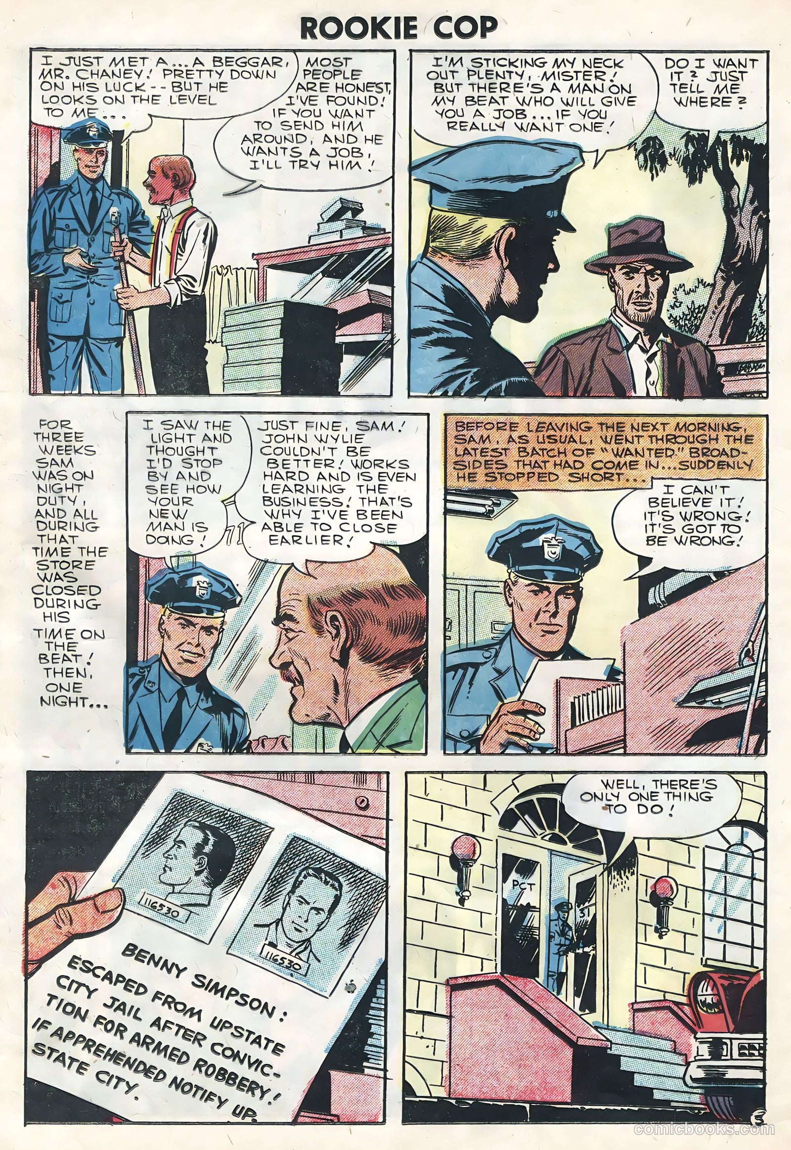 Rookie Cop #30 (1956) — page 12 of 36