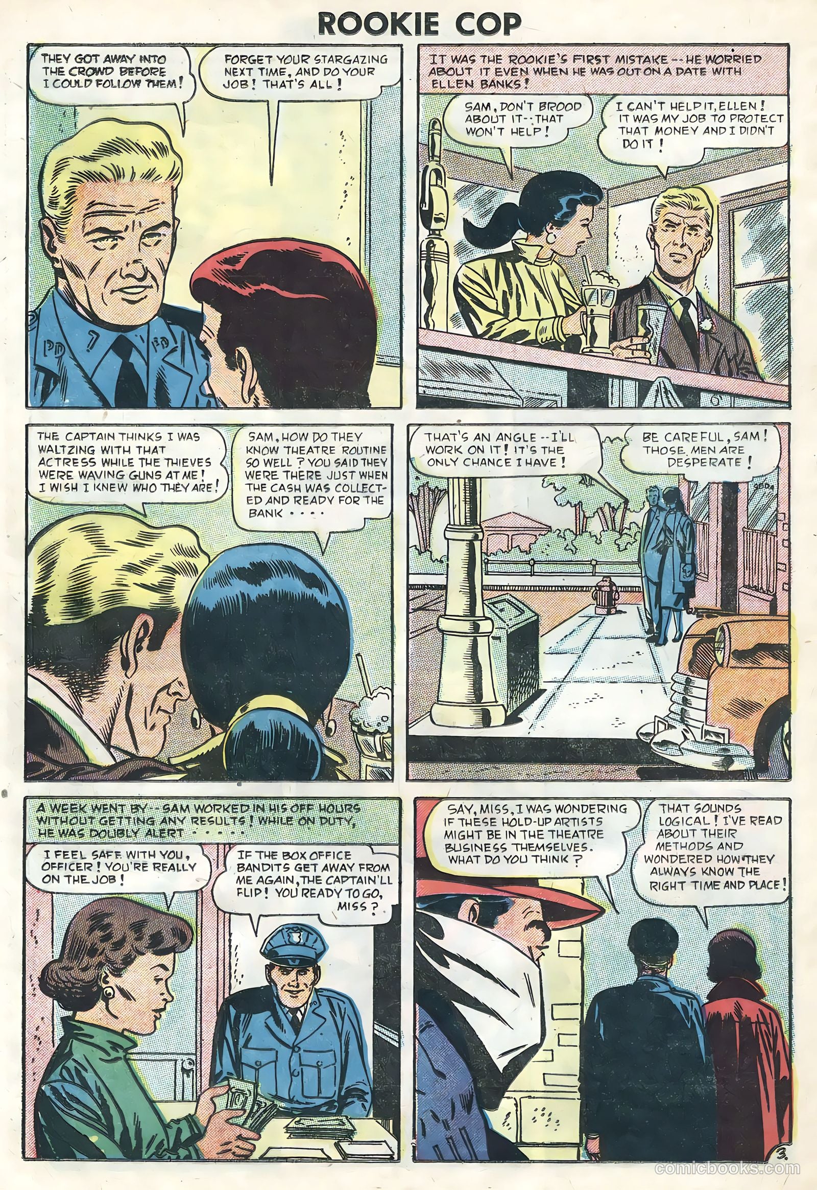 Rookie Cop #30 (1956) — page 20 of 36