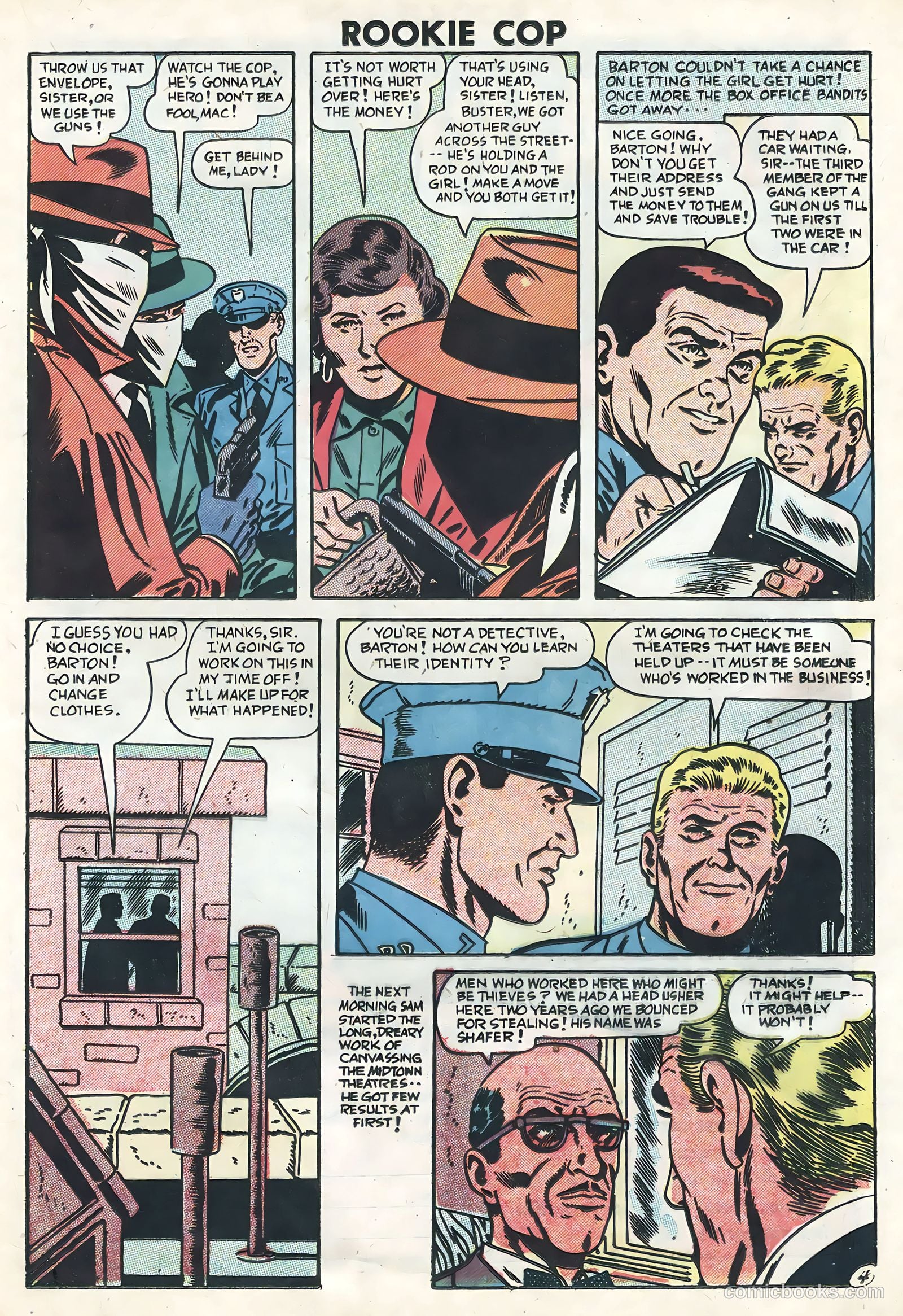 Rookie Cop #30 (1956) — page 21 of 36