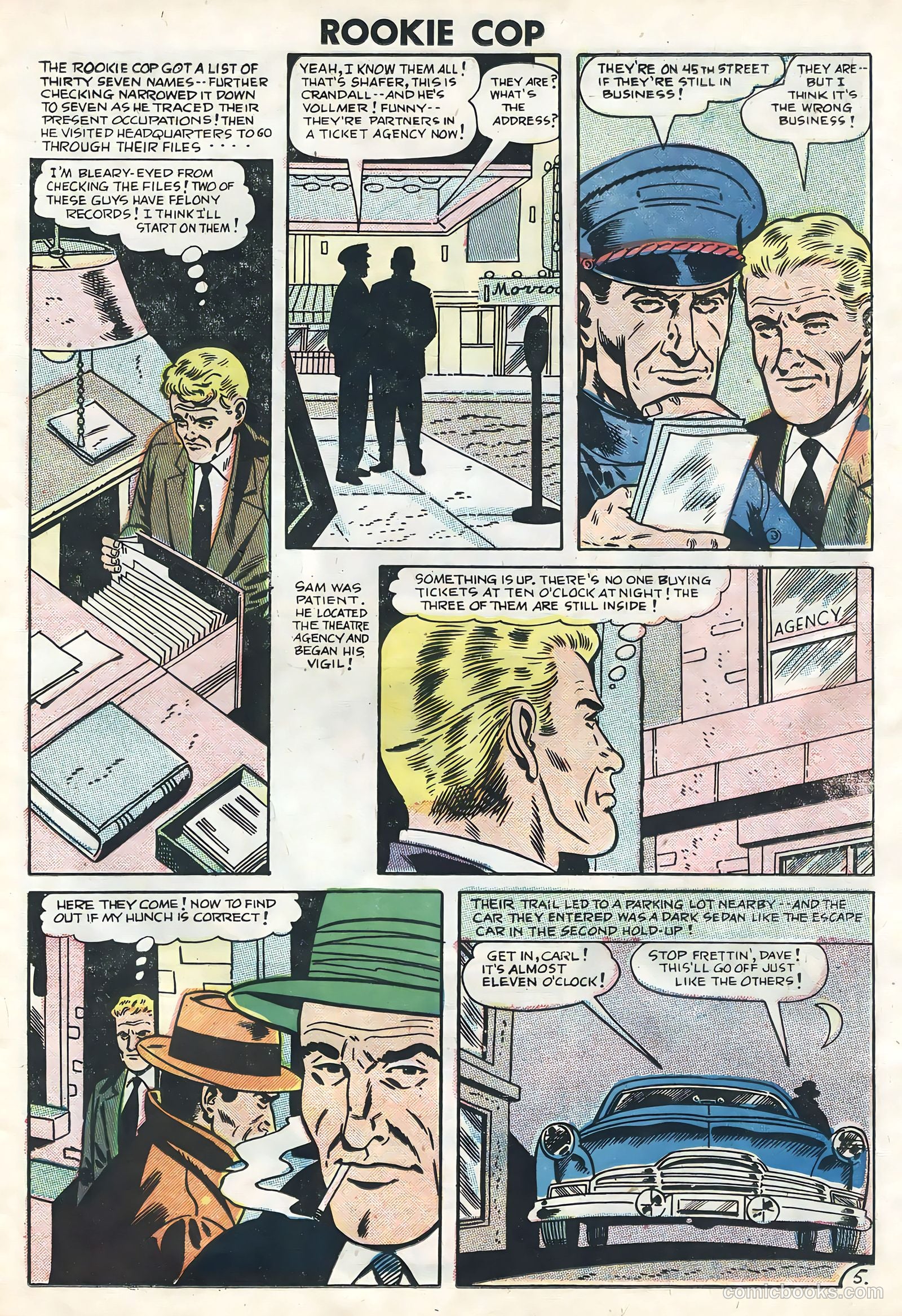 Rookie Cop #30 (1956) — page 23 of 36