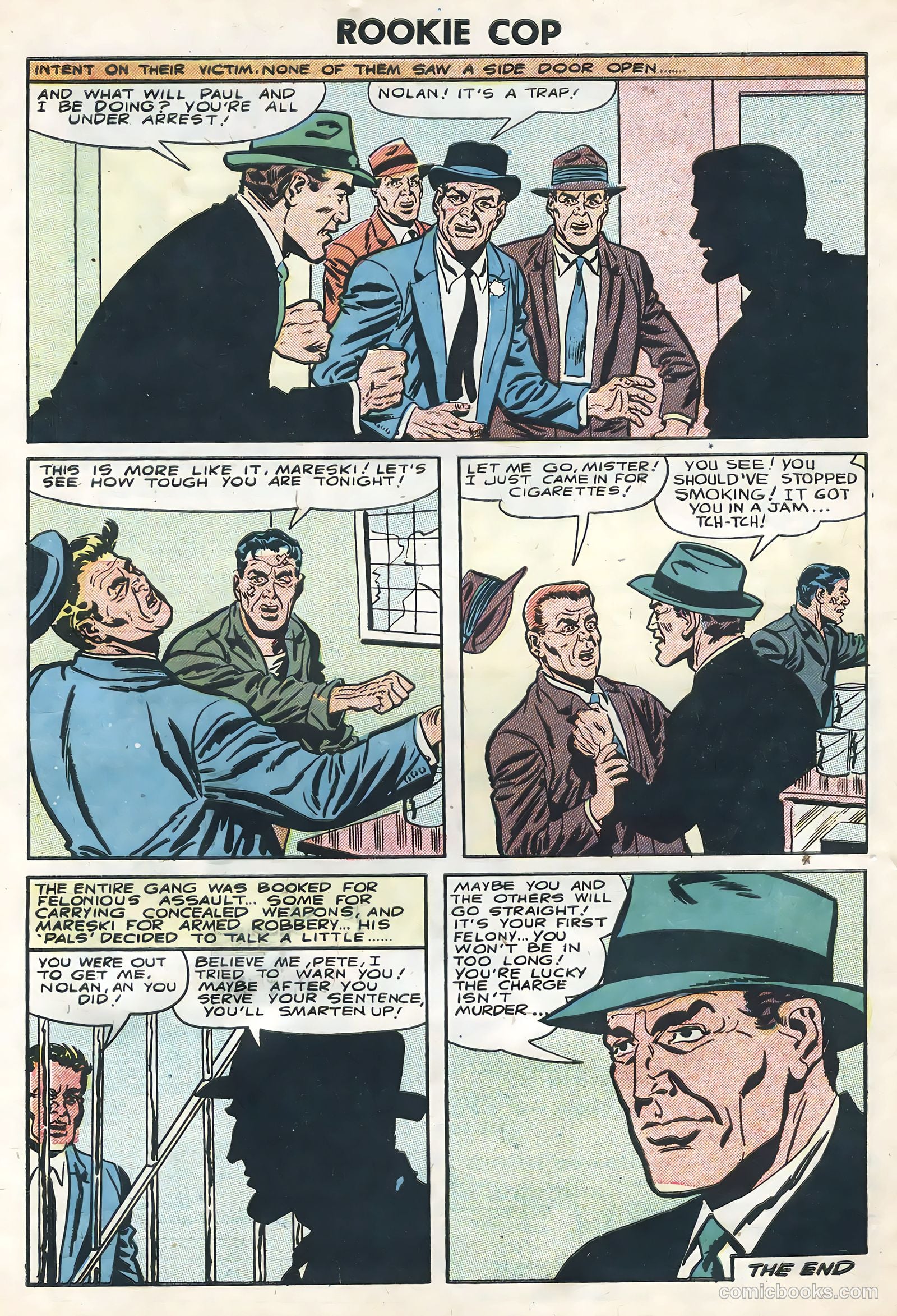Rookie Cop #30 (1956) — page 32 of 36