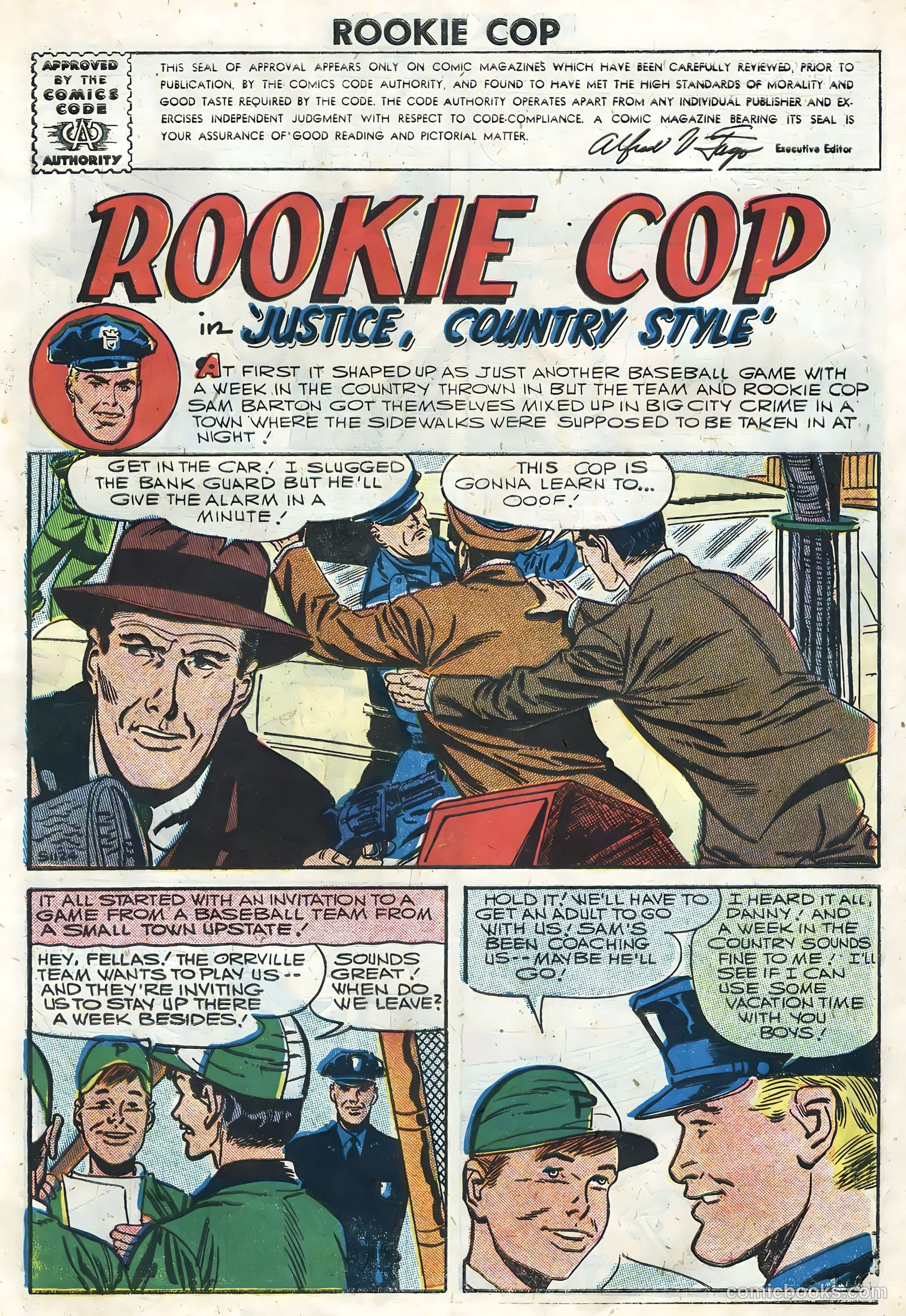 Rookie Cop #31 (1957) — page 3 of 36