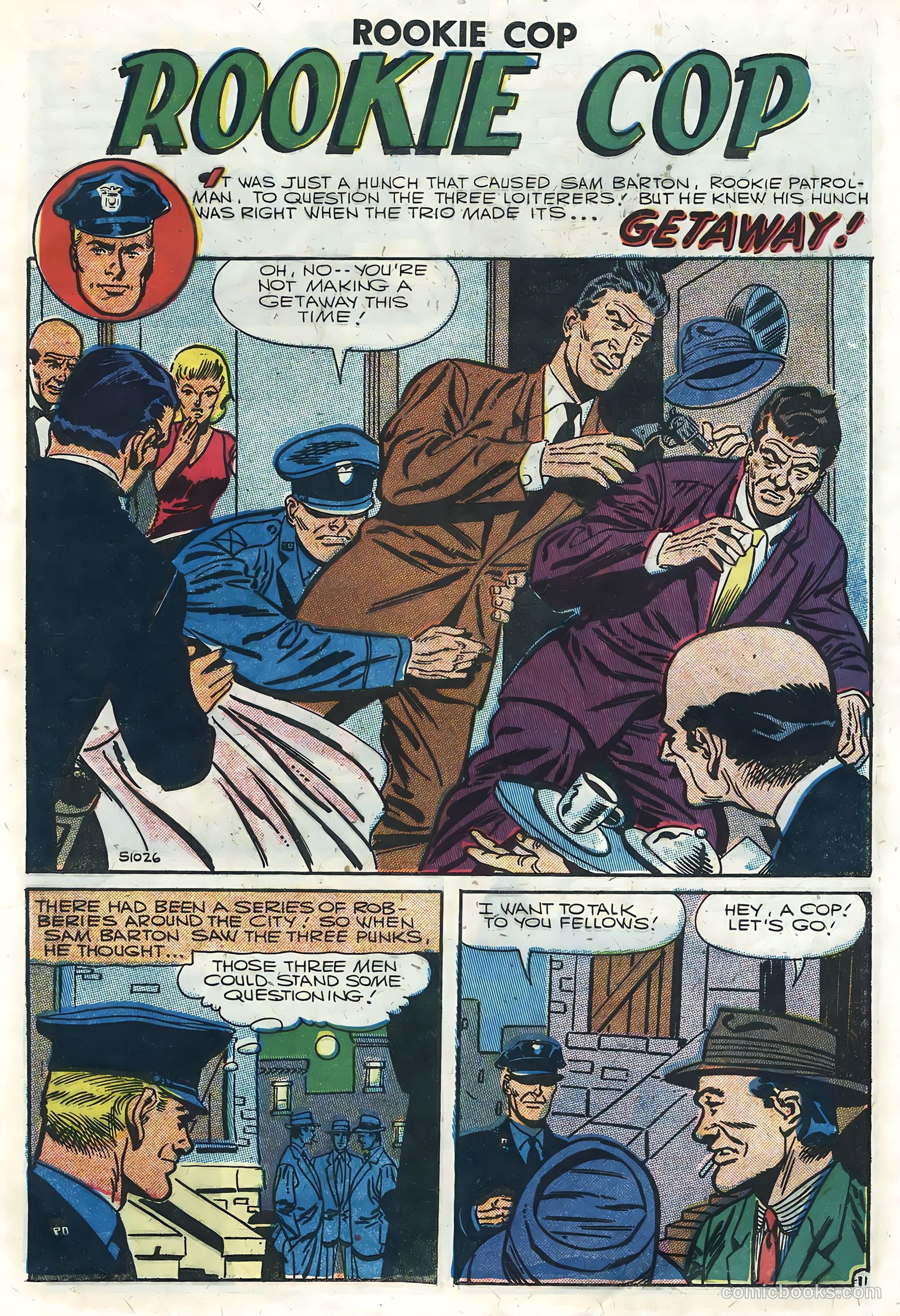 Rookie Cop #31 (1957) — page 9 of 36