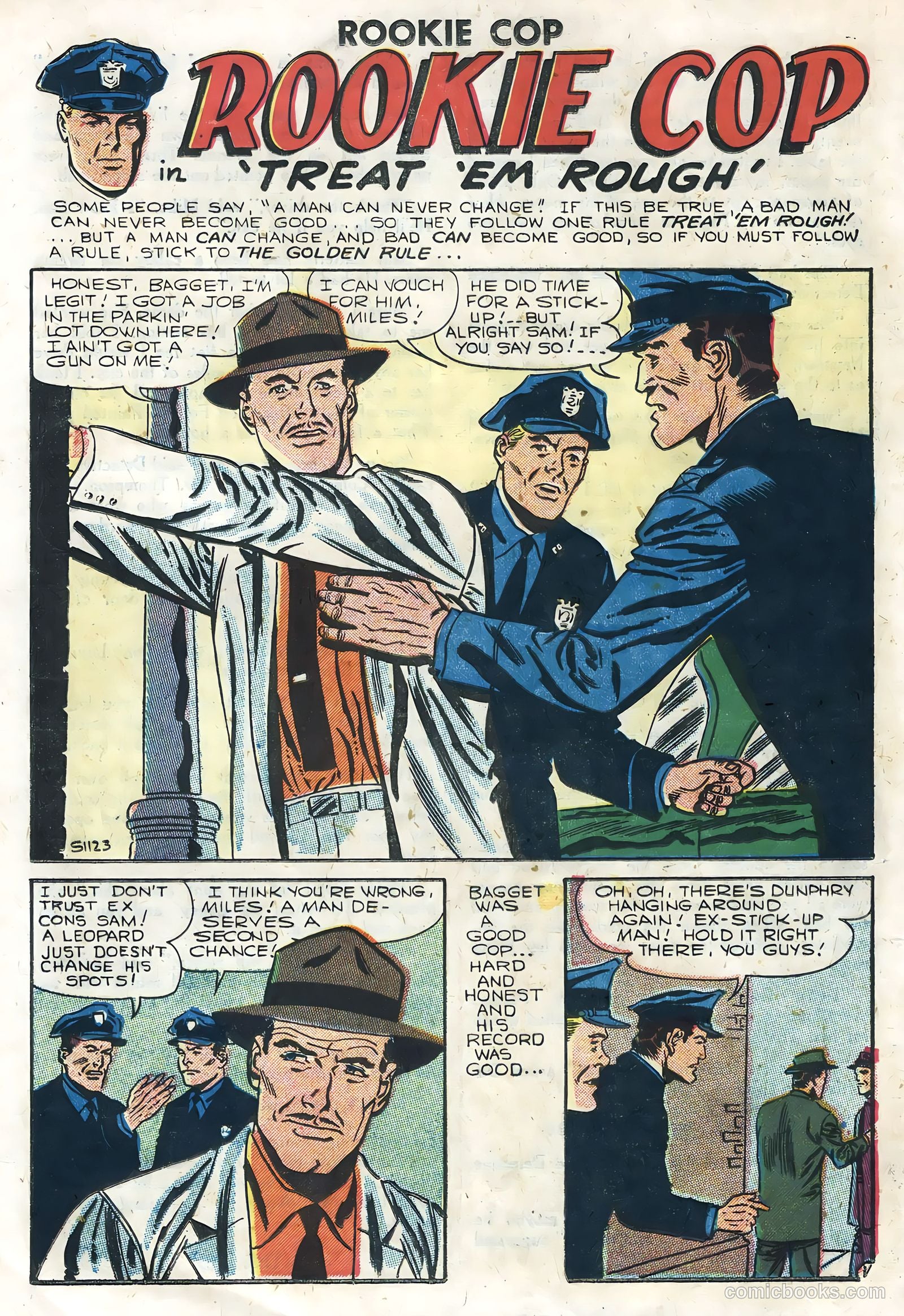 Rookie Cop #31 (1957) — page 18 of 36