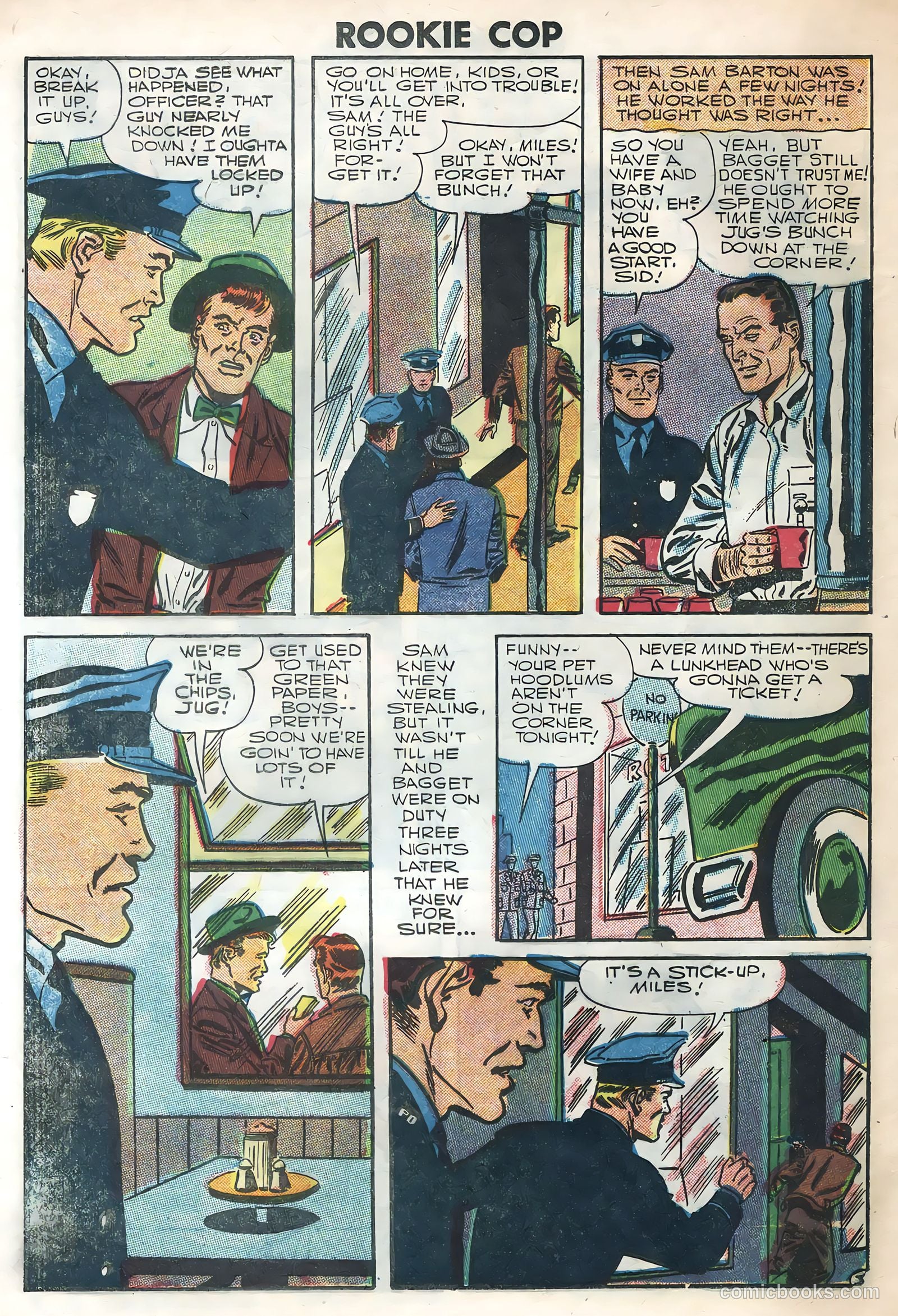 Rookie Cop #31 (1957) — page 20 of 36