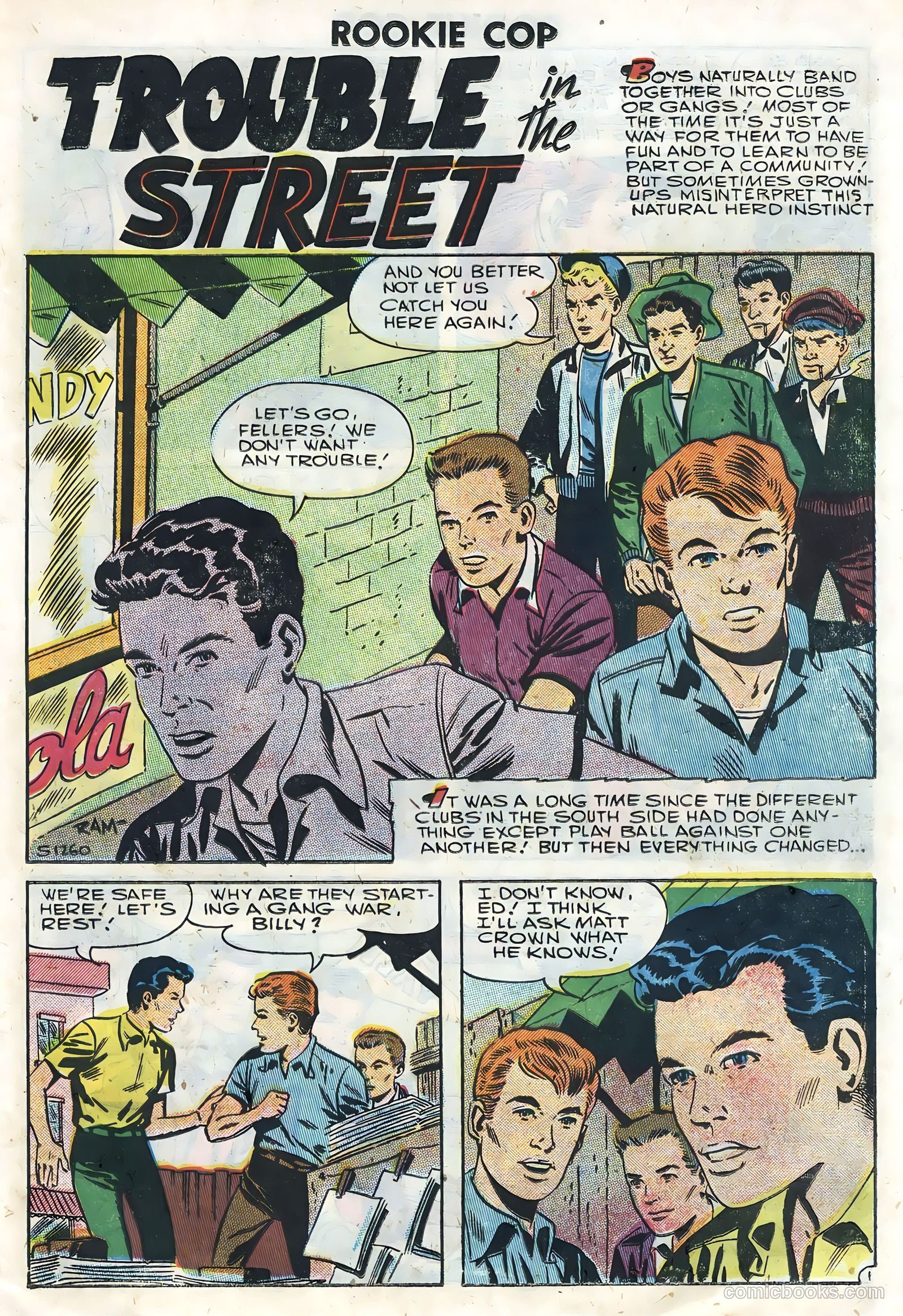 Rookie Cop #31 (1957) — page 23 of 36