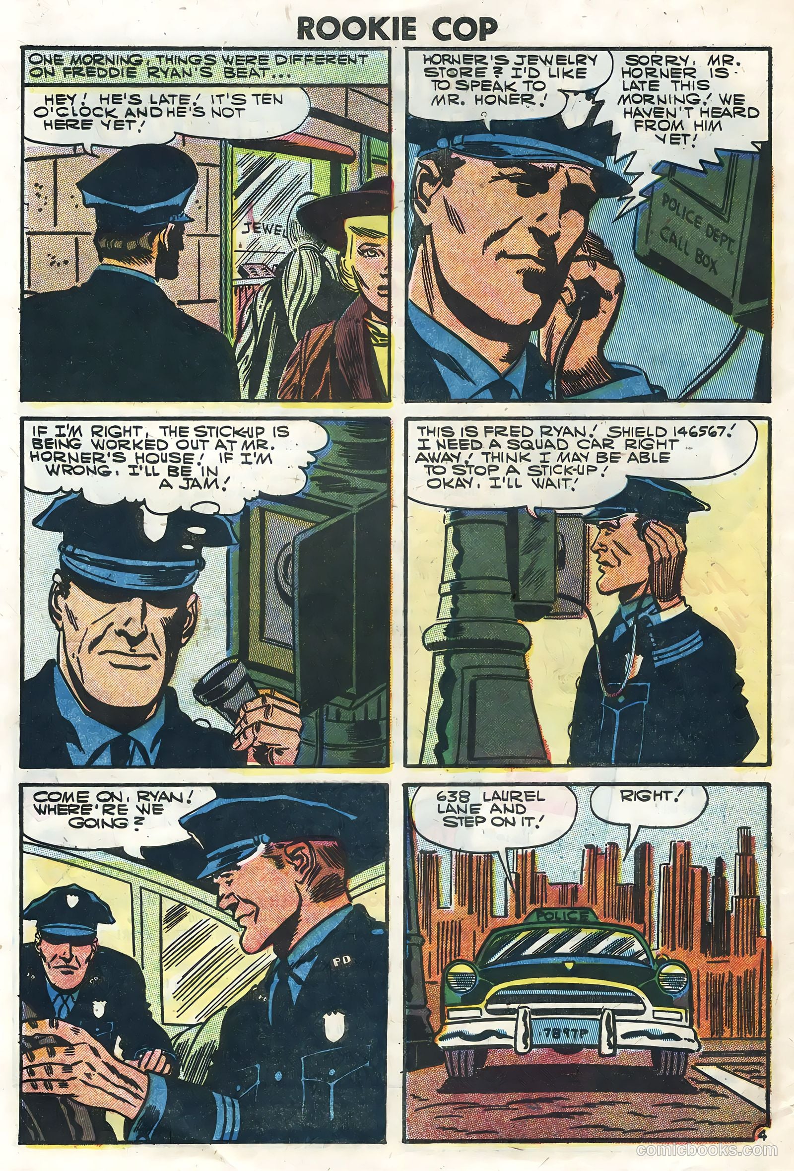 Rookie Cop #31 (1957) — page 32 of 36