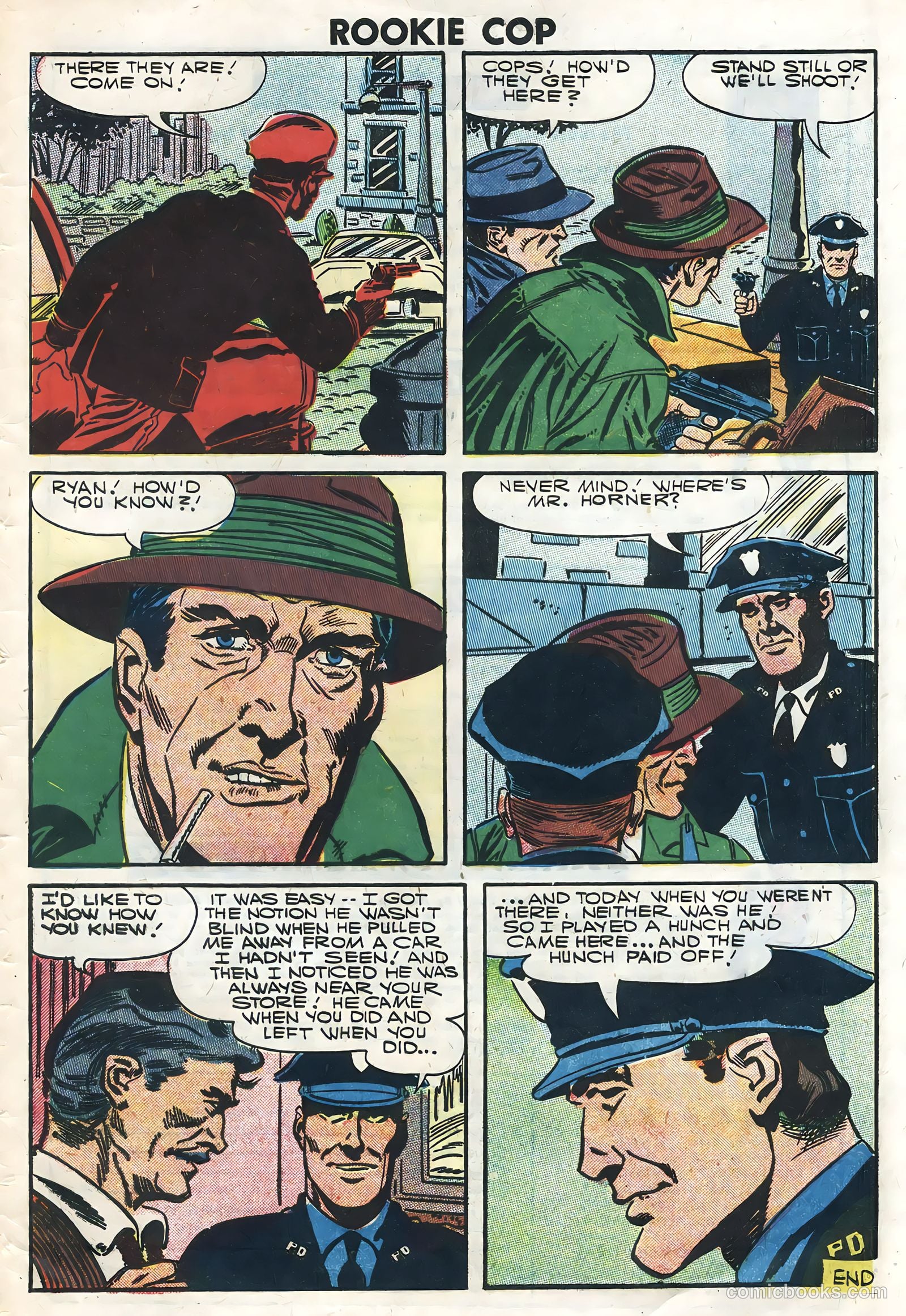 Rookie Cop #31 (1957) — page 33 of 36